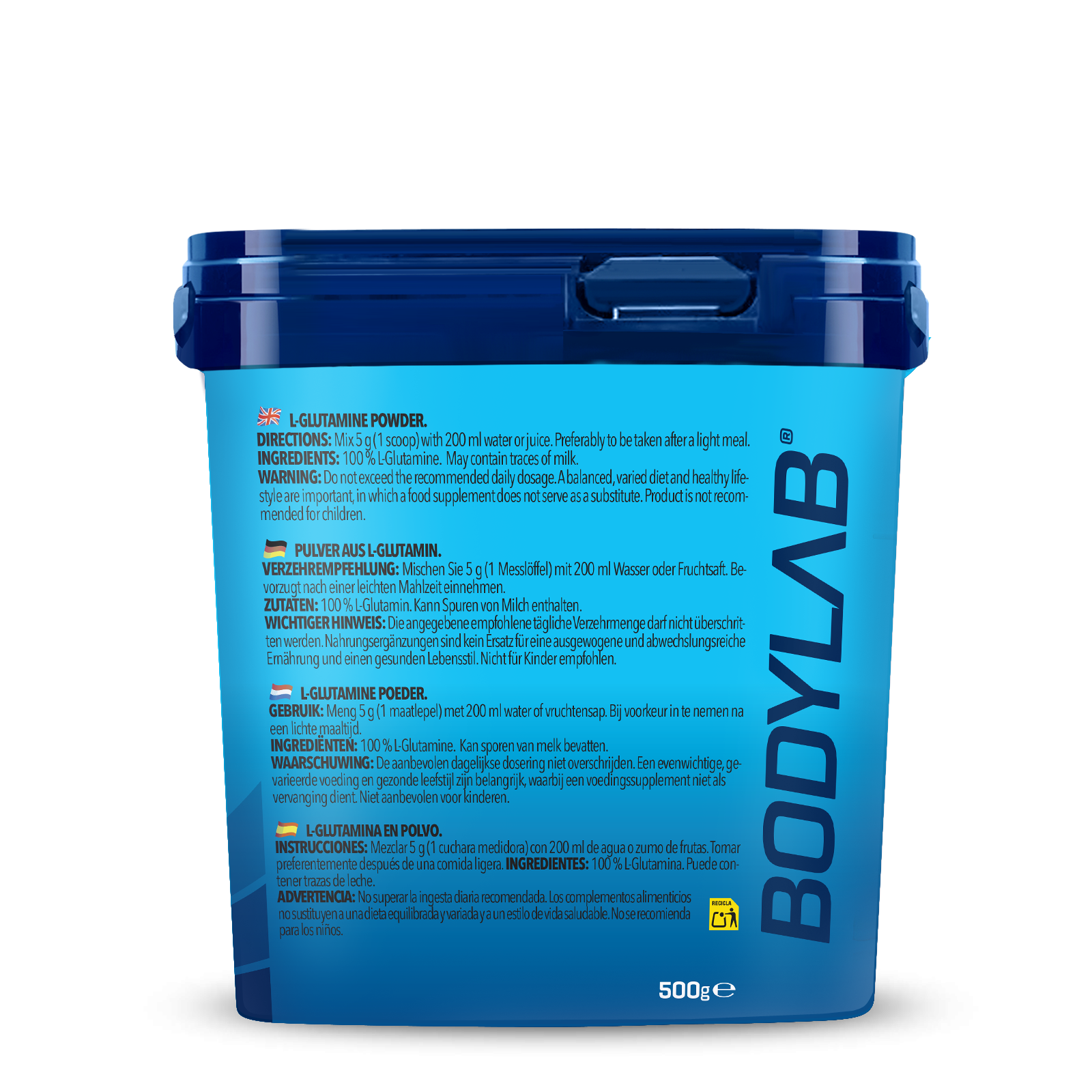 2 x Bodylab24 Glutamin Powder (je 500g)