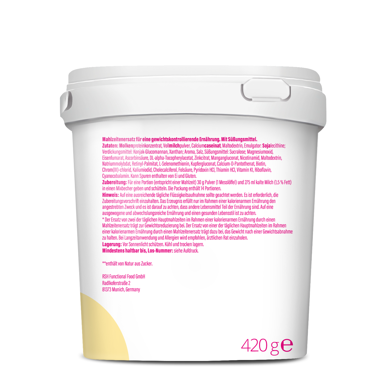 Slim Shake Mahlzeitersatz-Shake - 420g - Vanilla