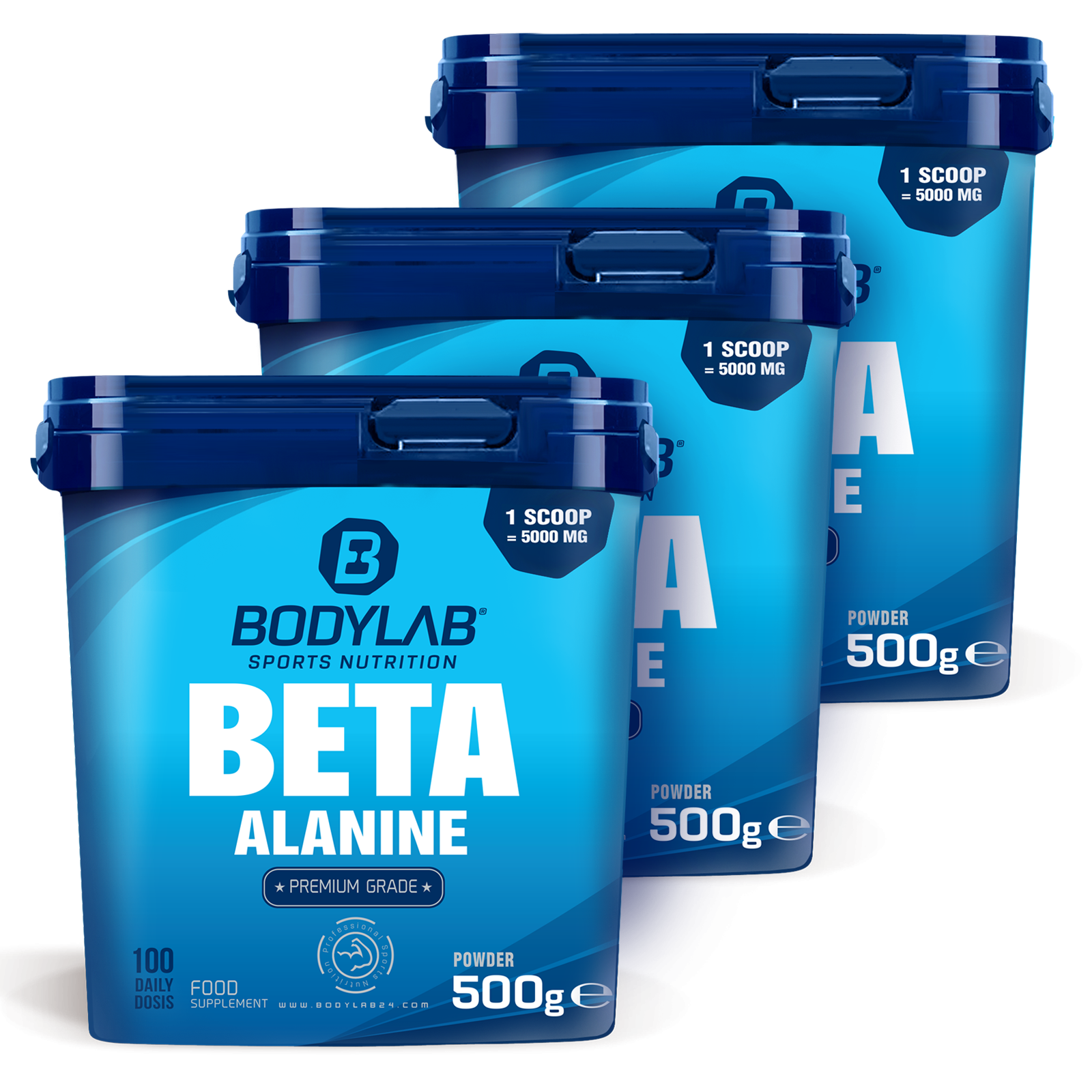 3 x Beta-Alanine (je 500g)
