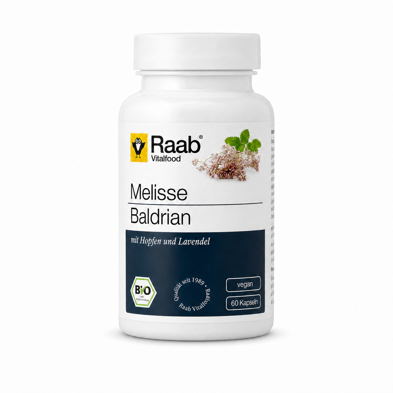 Melisse Baldrian bio (60 Kapseln)