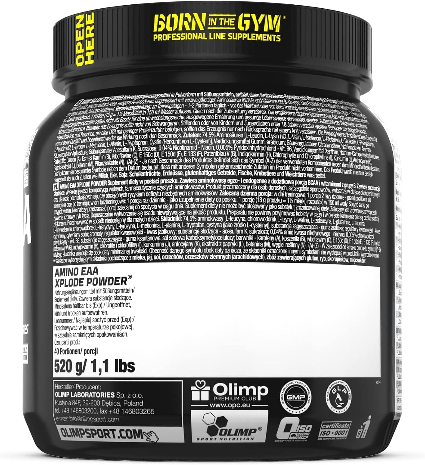 Amino EAA Xplode (520g) Ice Tea Peach