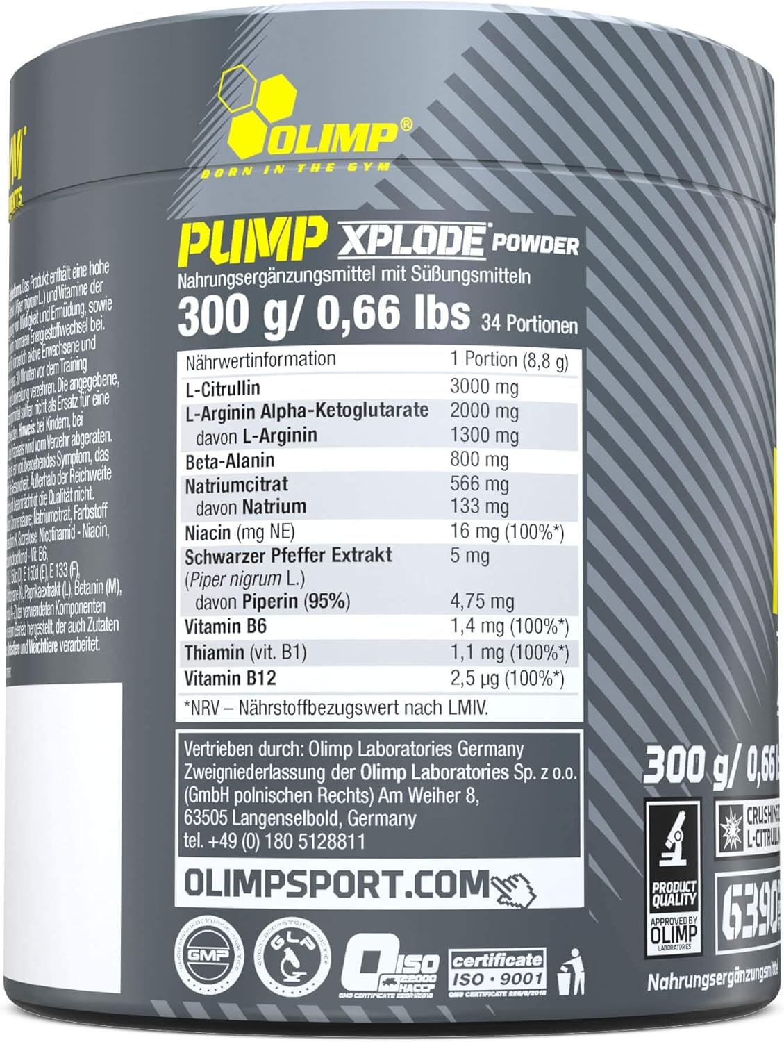 Pump Xplode (300g) Cola