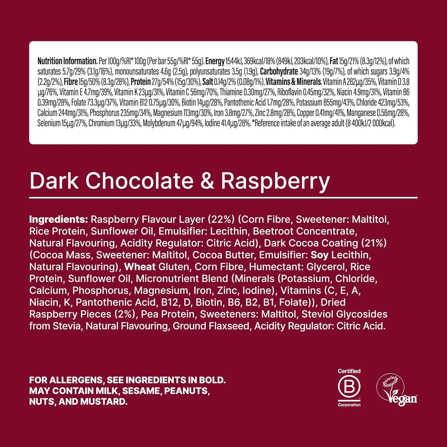 #Geschmack_Dark Chocolate Raspberry