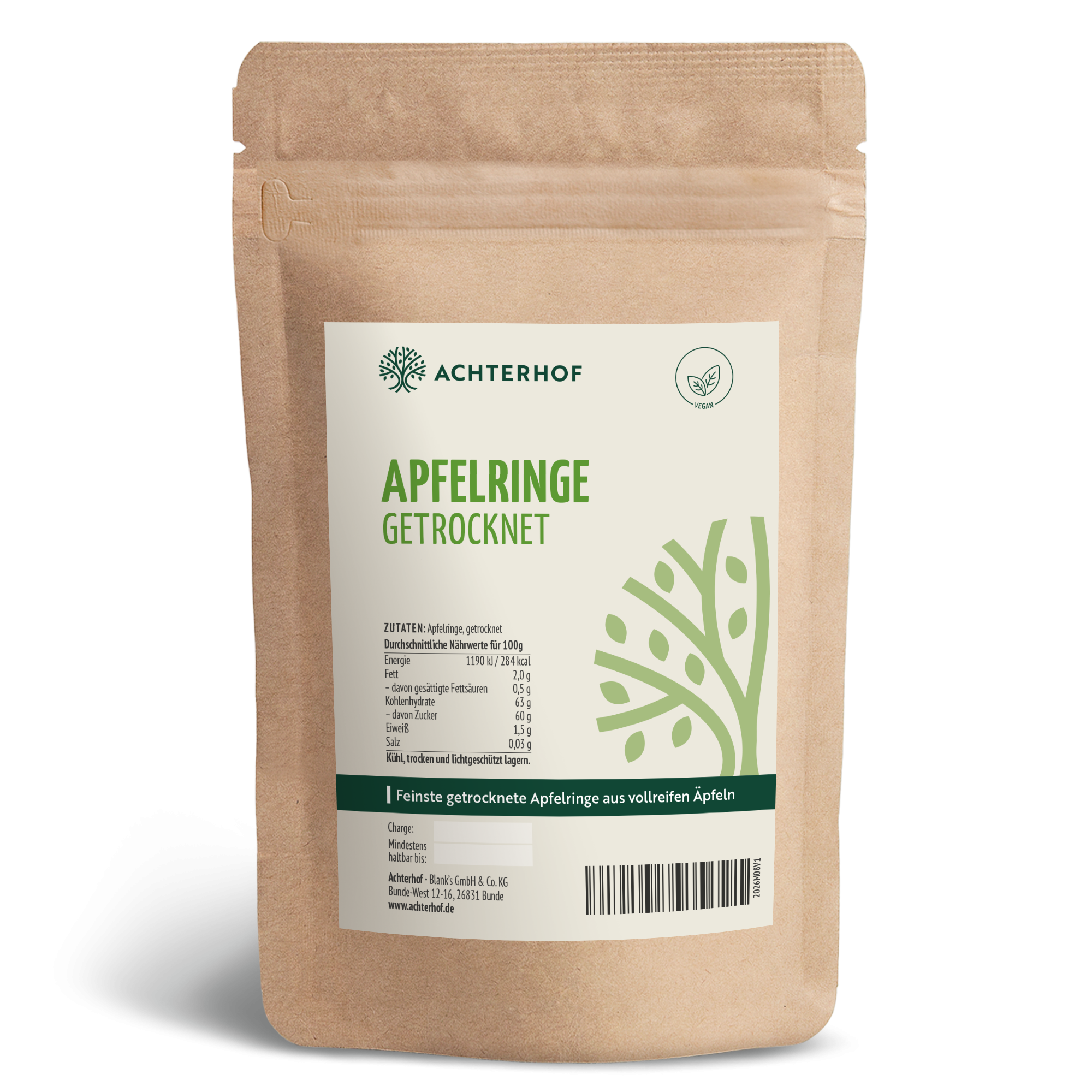 Apfelringe getrocknet (500g)