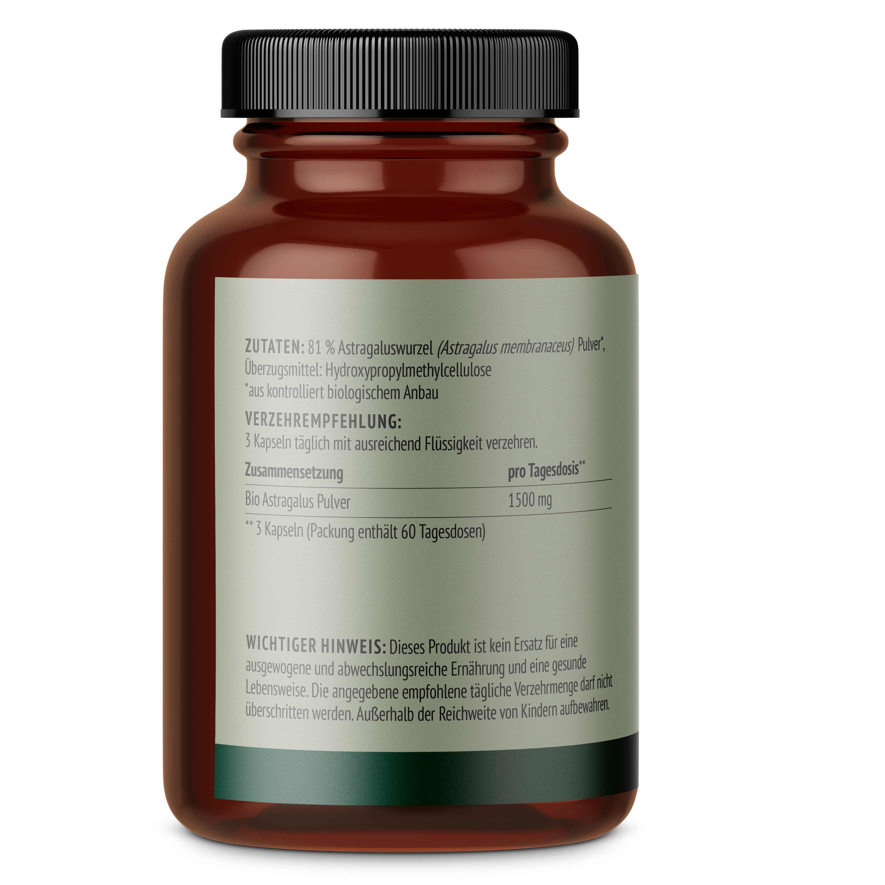 Bio Astragalus Kapseln (180 Kapseln)