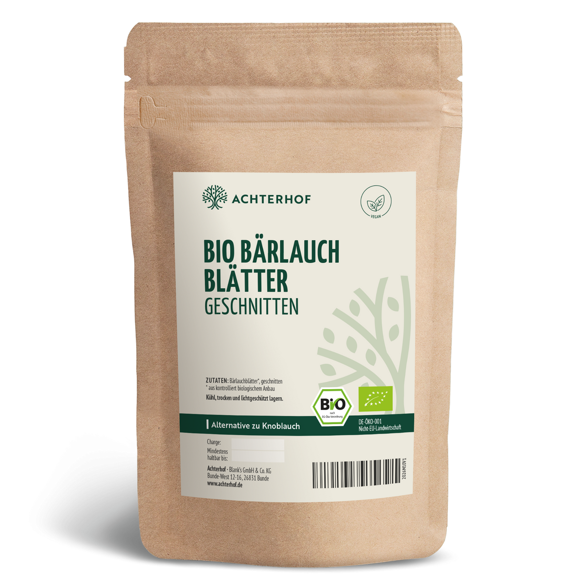Bärlauchblätter geschnitten Bio (250g)