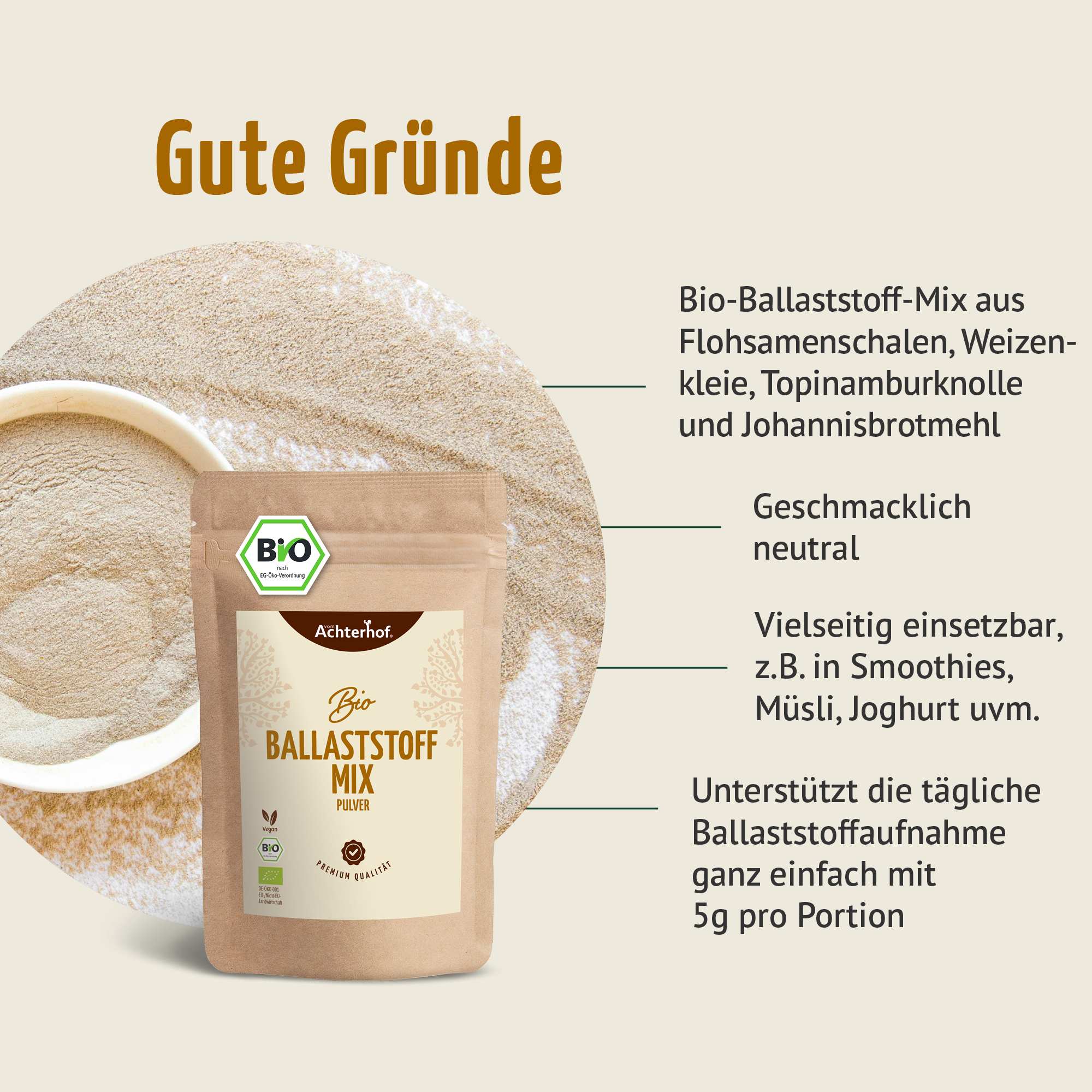 Bio Ballaststoff Mix (250g)