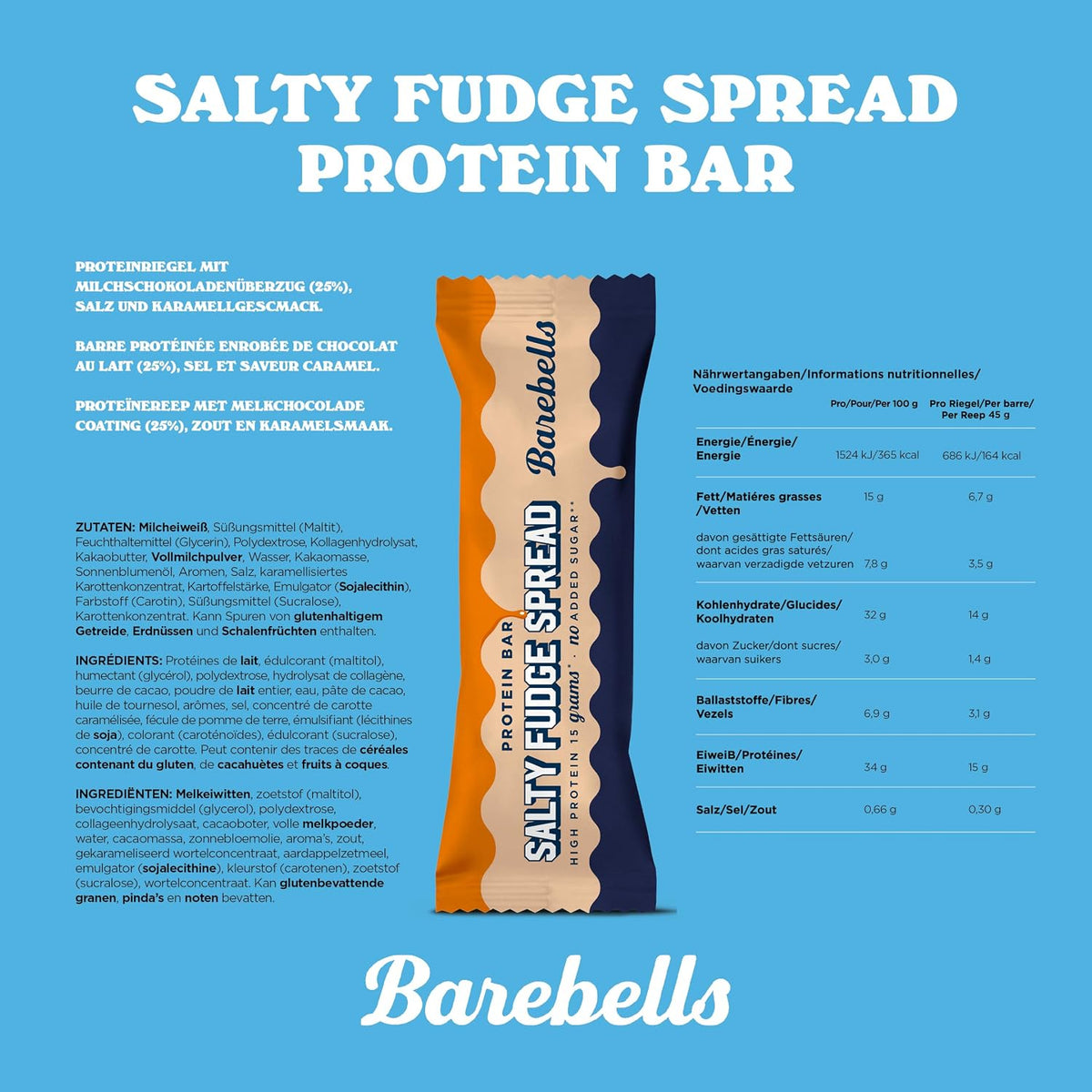 Protein Bar Spread (45g) Salty Fudge Spread