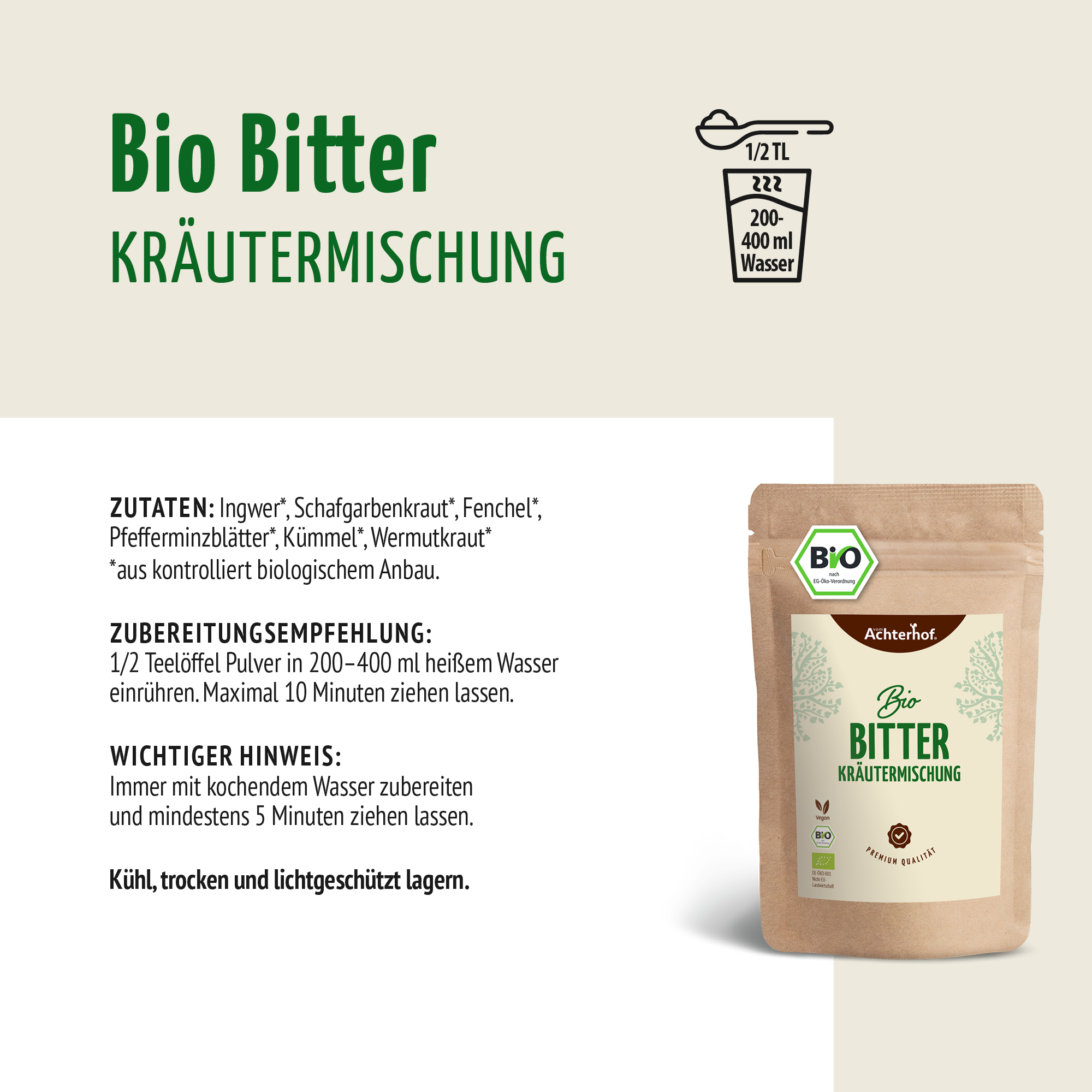 Bio Bitter Kräutermischung (100g)