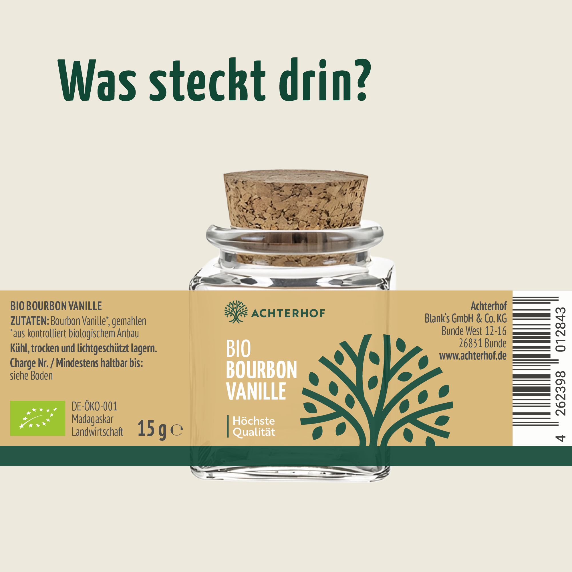 Bio Bourbon Vanille (15g)