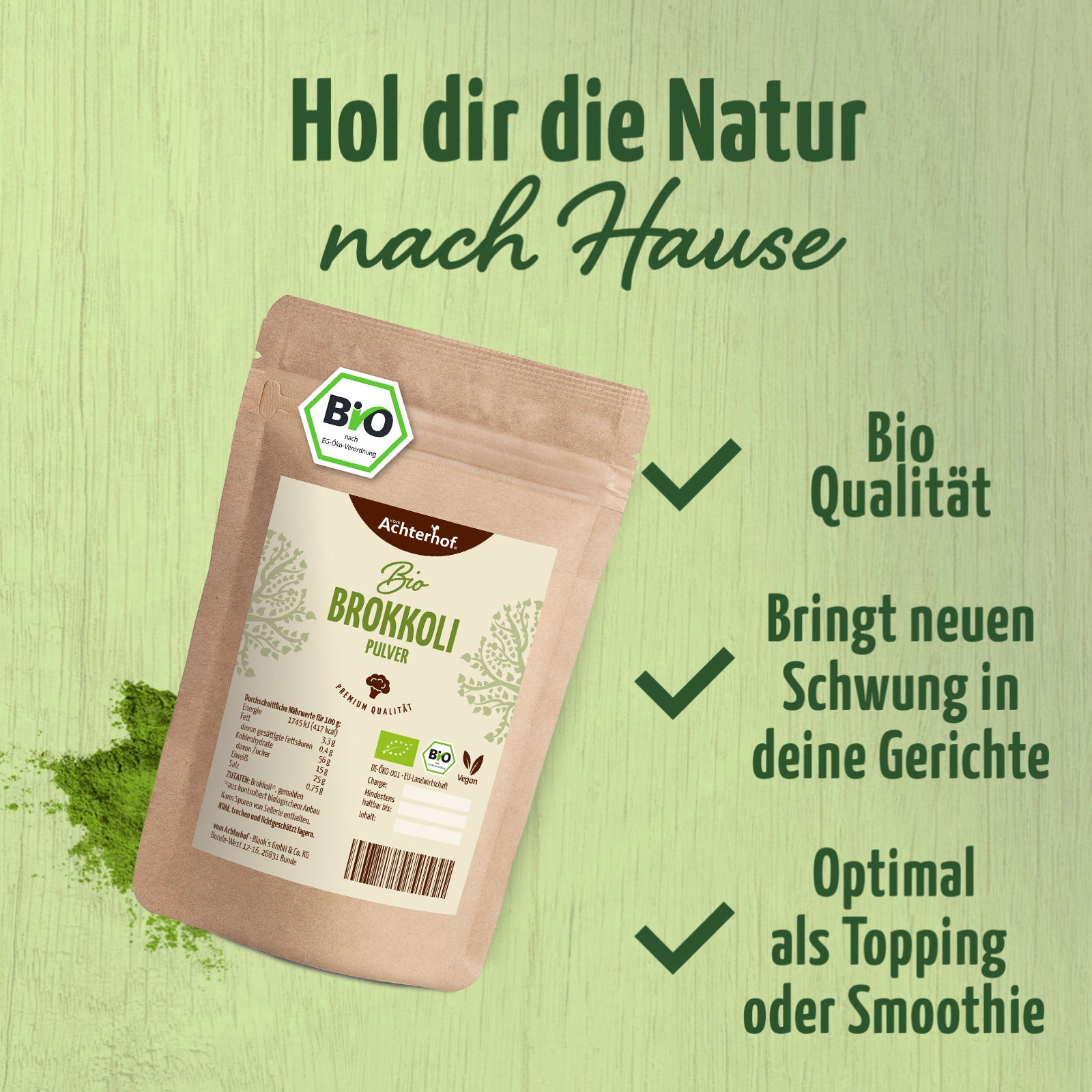 Brokkoli Pulver Bio (250g)