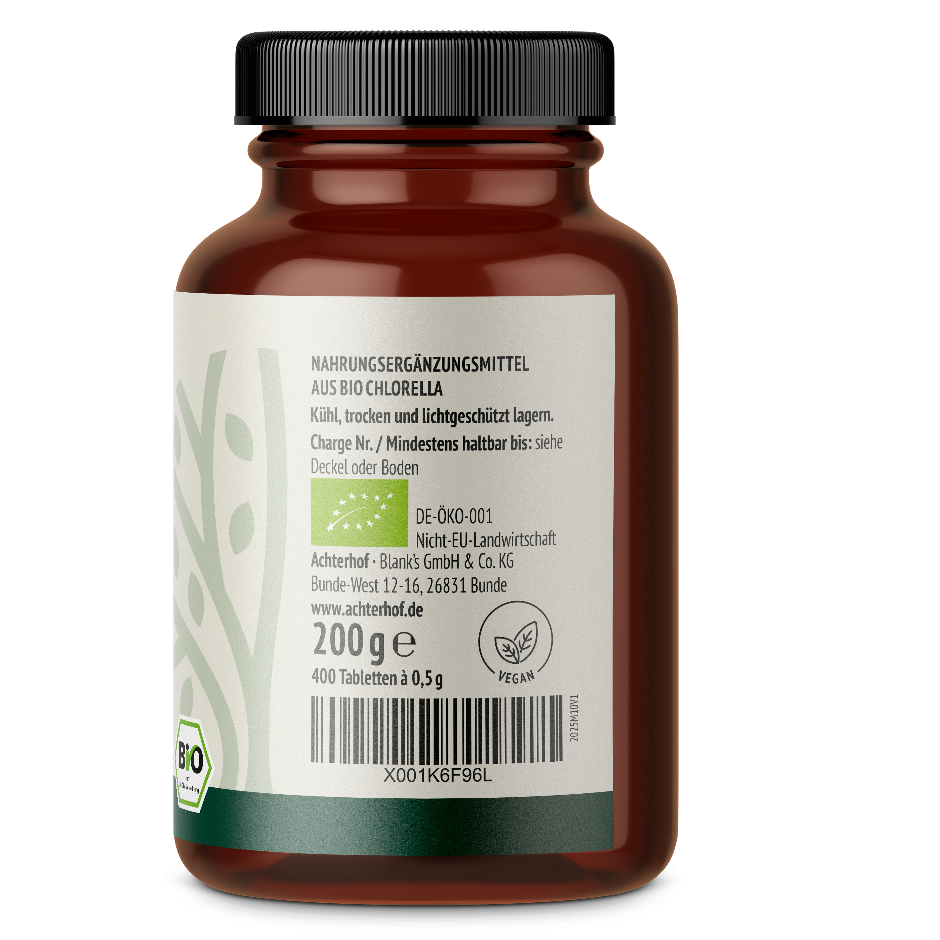 Chlorella Algen Tabletten Bio (400 Tabletten)