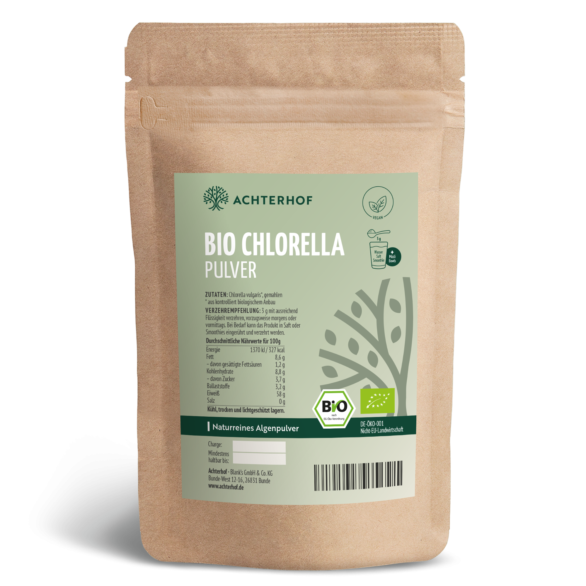 Bio Chlorella Pulver (250g)