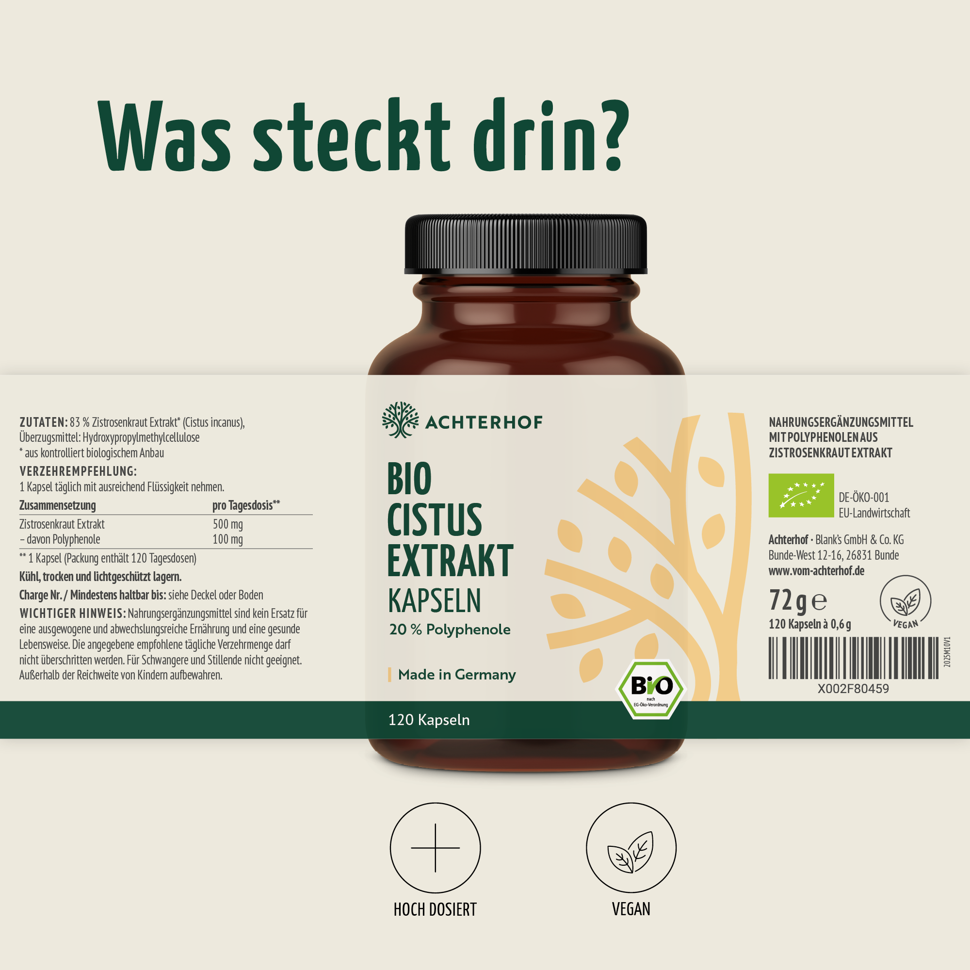 Bio Cistus Extrakt Kapseln (120 Kapseln)