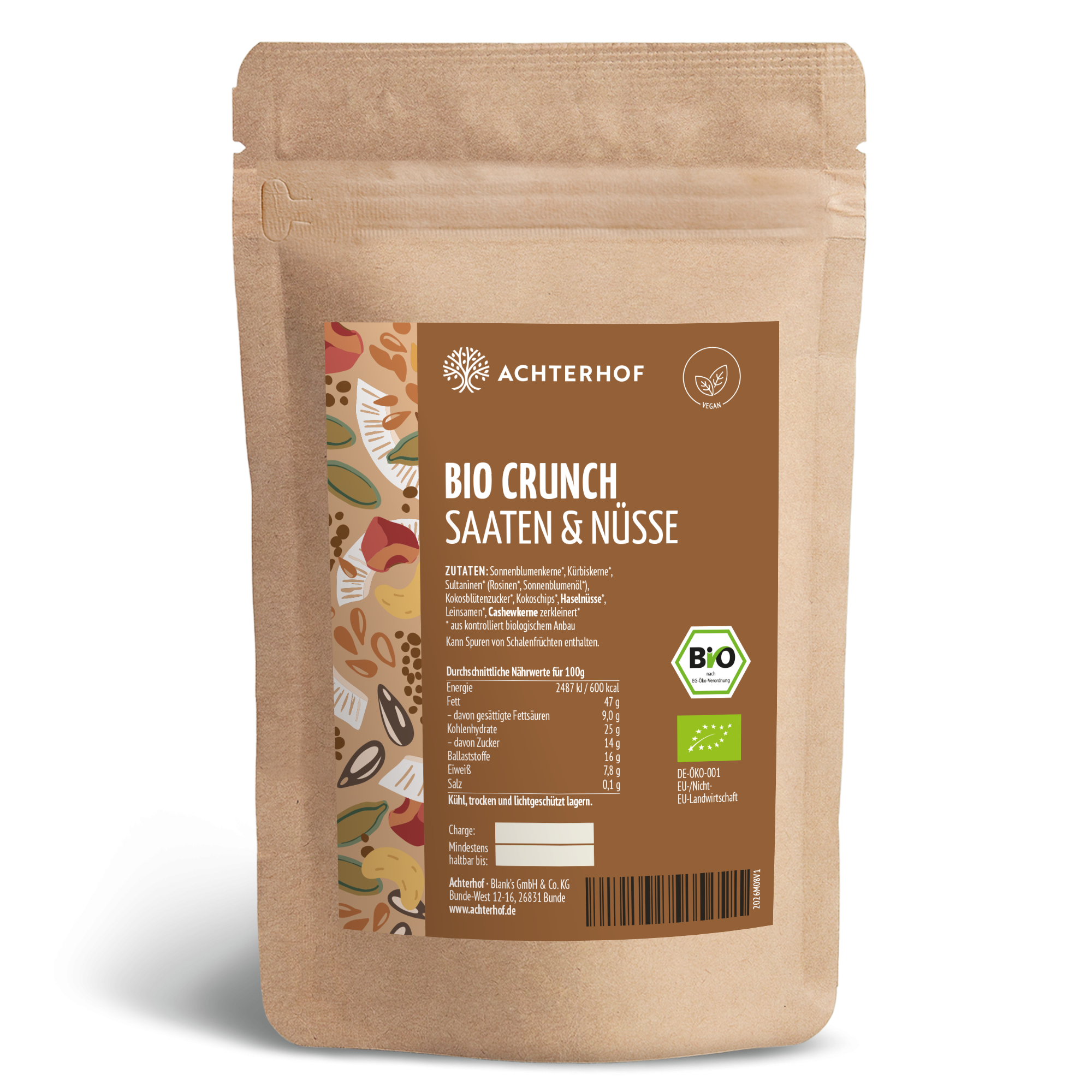Bio Crunch Saaten & Nüsse (250g)