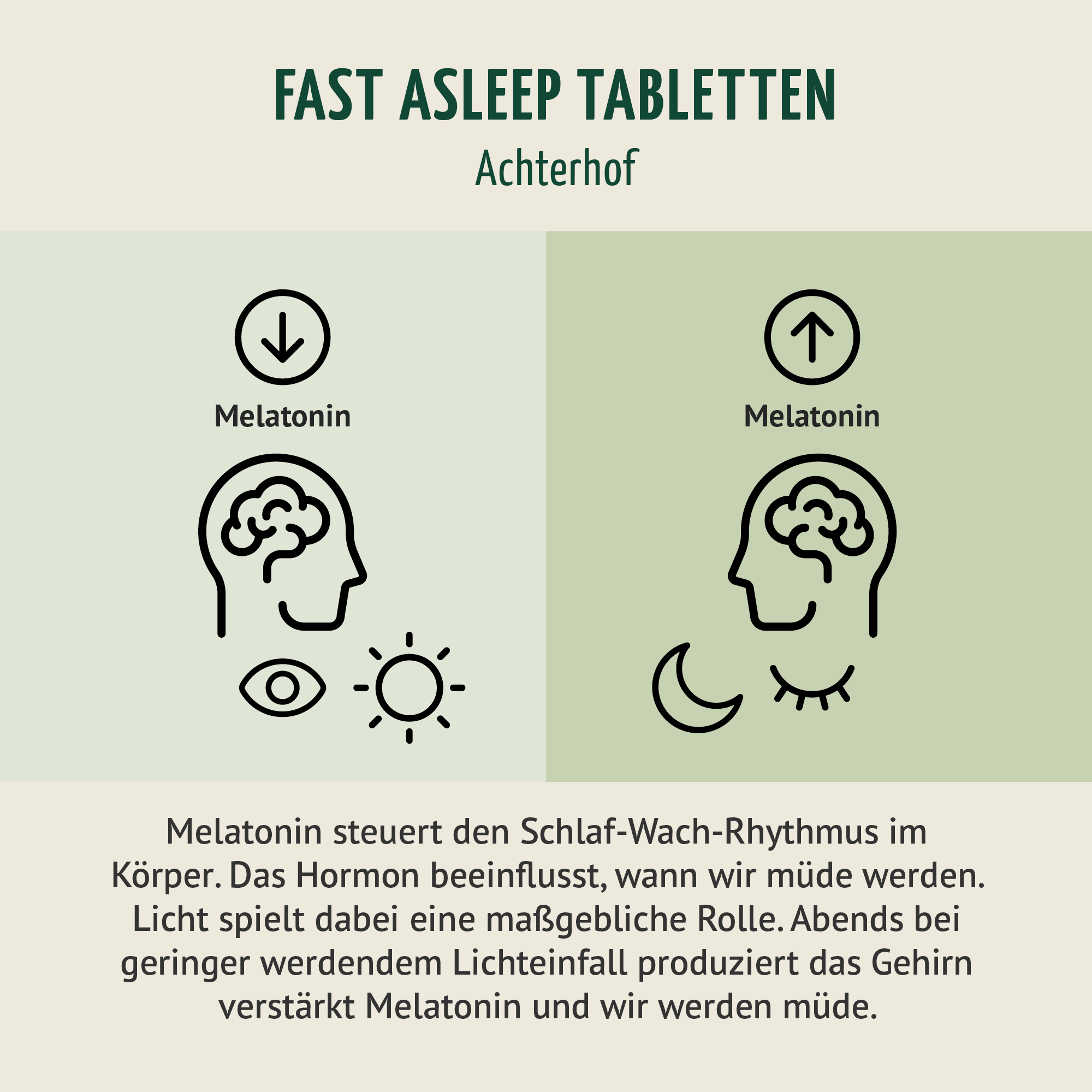 Melatonin Magnesium Komplex Fast Asleep (180 Tabletten)