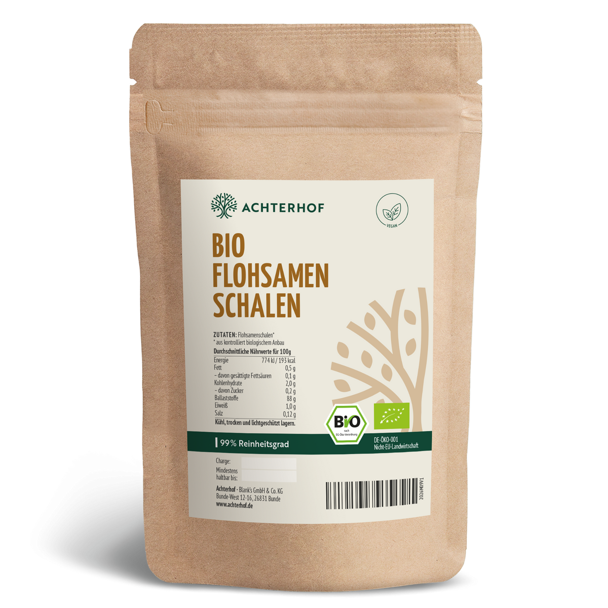 Flohsamenschalen Bio (200g)