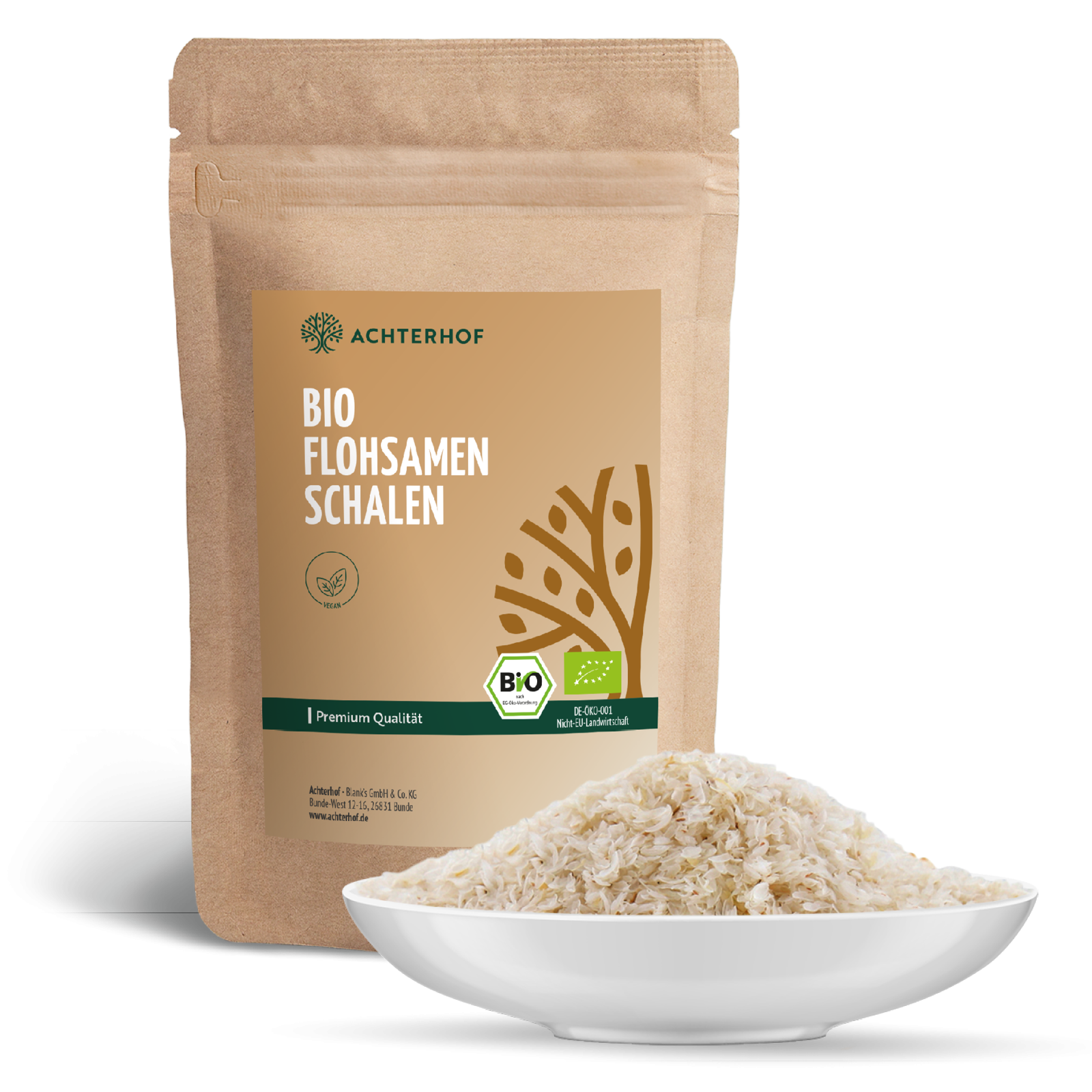 Flohsamenschalen Bio (1000g)
