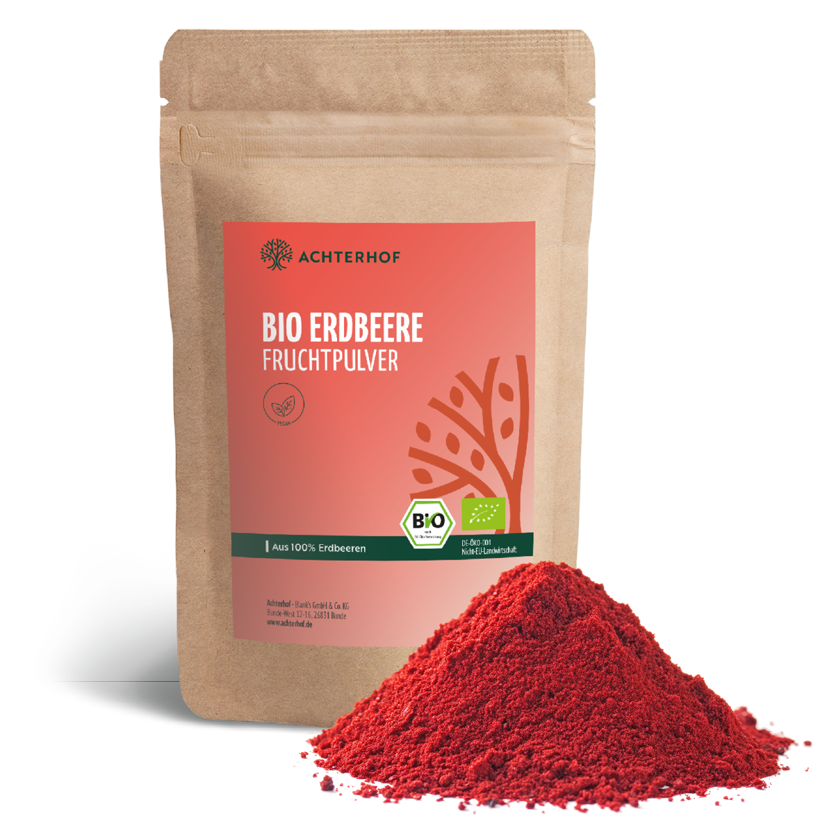 Bio Erdbeere Fruchtpulver (100g)