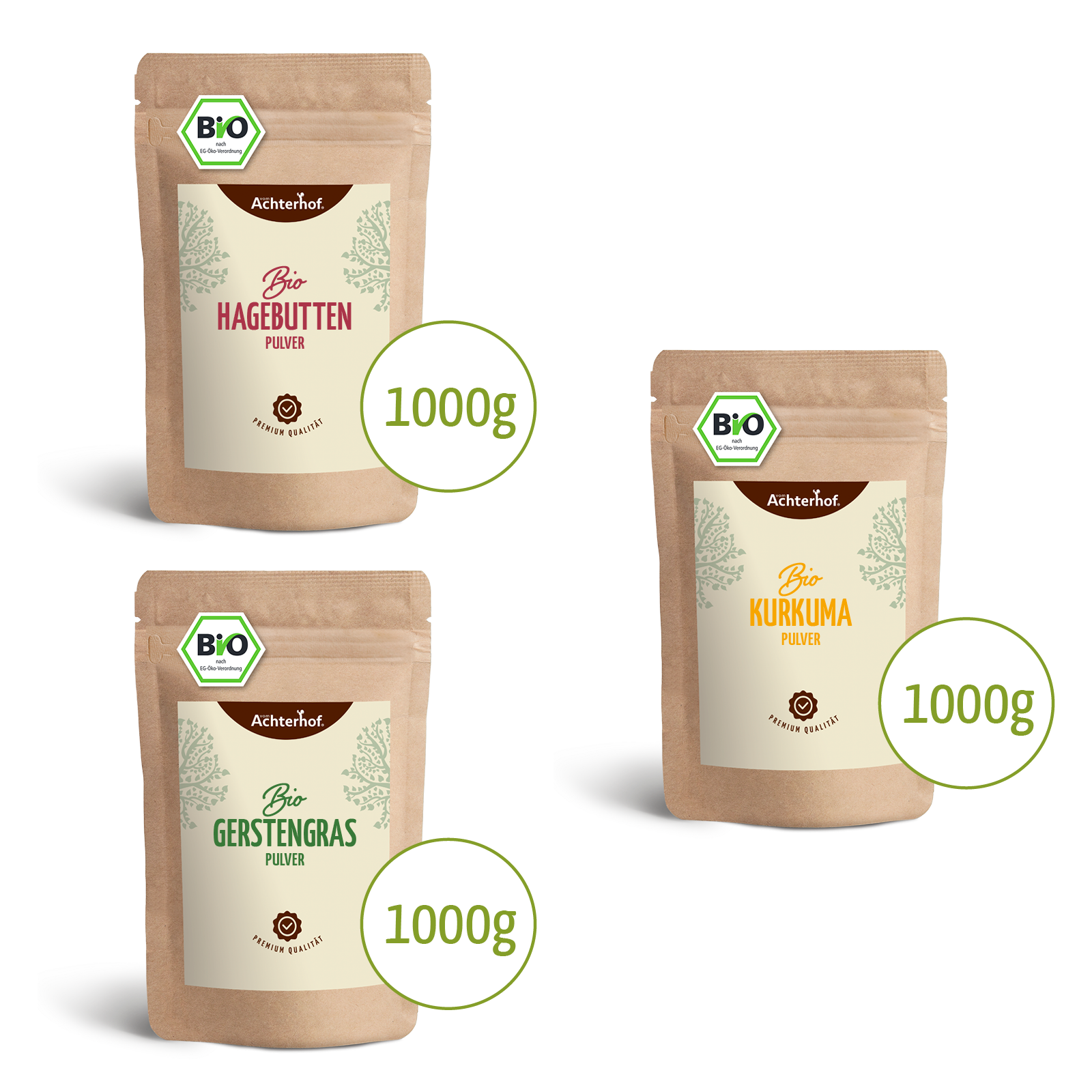 Goldene Milch Mischung 3er Bio Set – Maxi