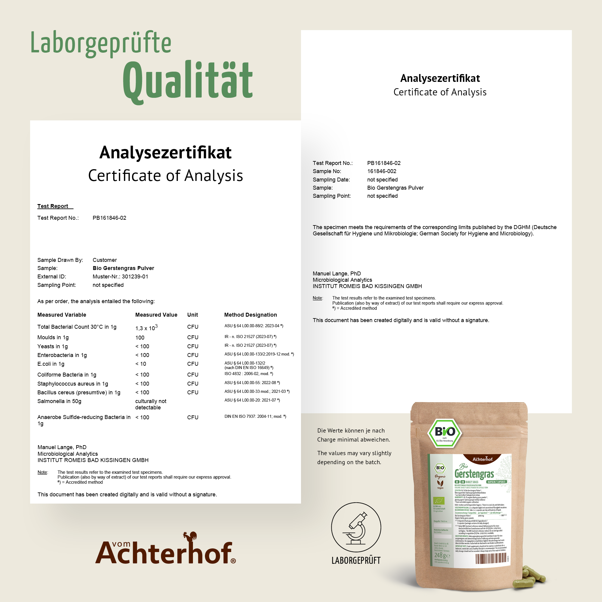 Bio Gerstengras Kapseln Nachfüllpack (400 Kapseln)