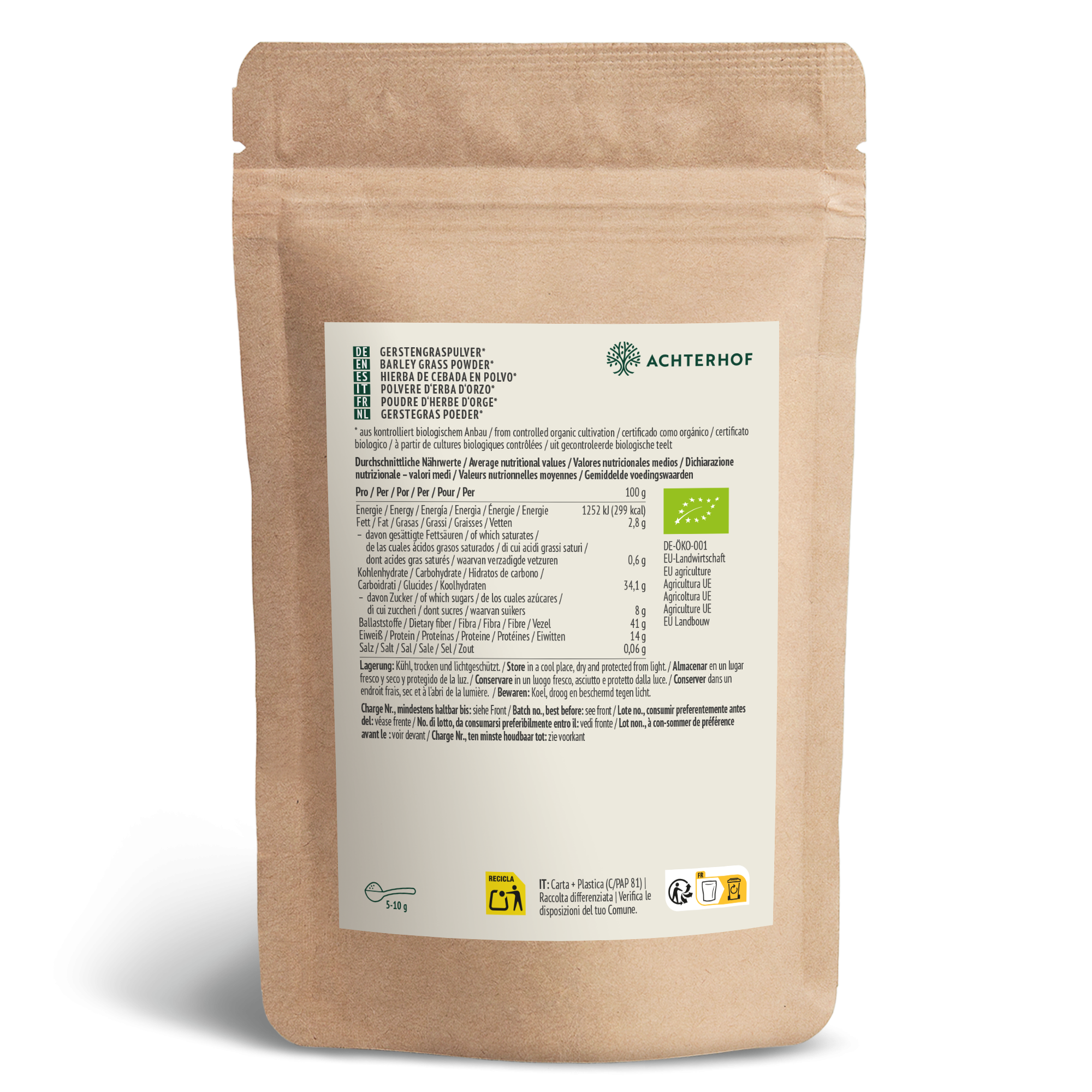 Bio Gerstengras Pulver (150g)