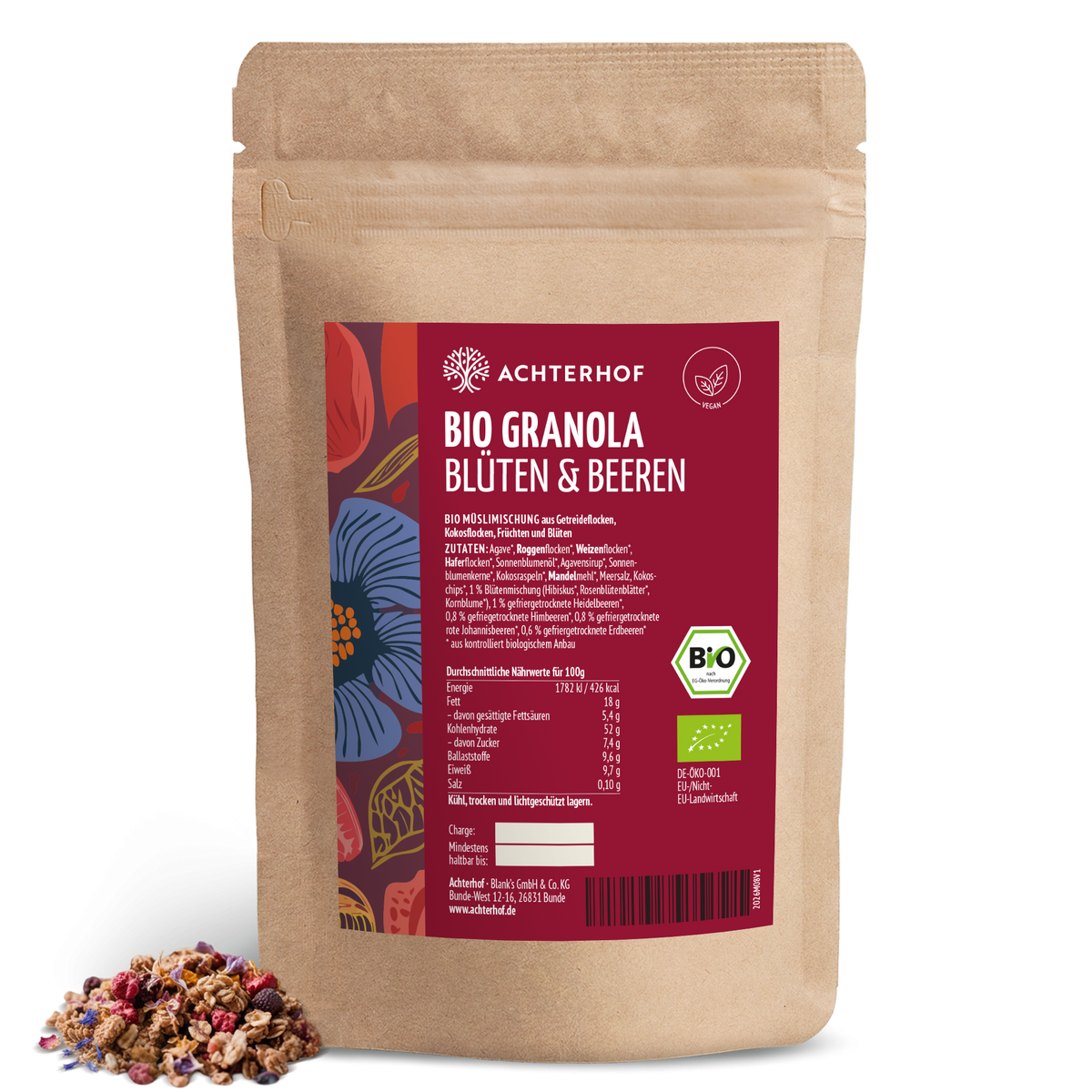Bio Granola Blüten & Beeren (1000g)