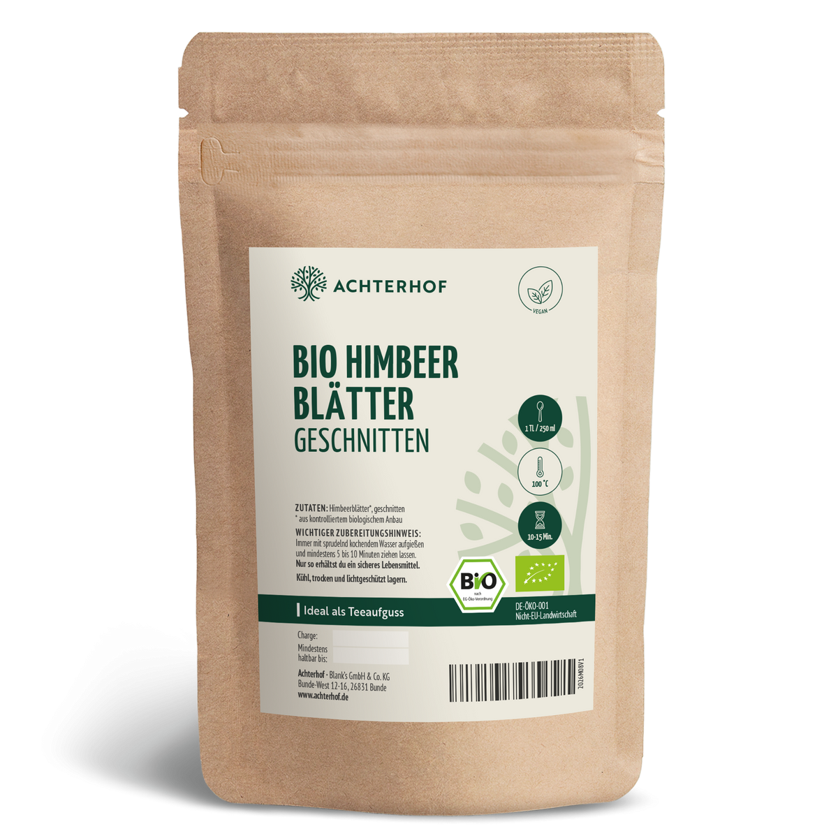 Himbeerblätter geschnitten Bio (500g)