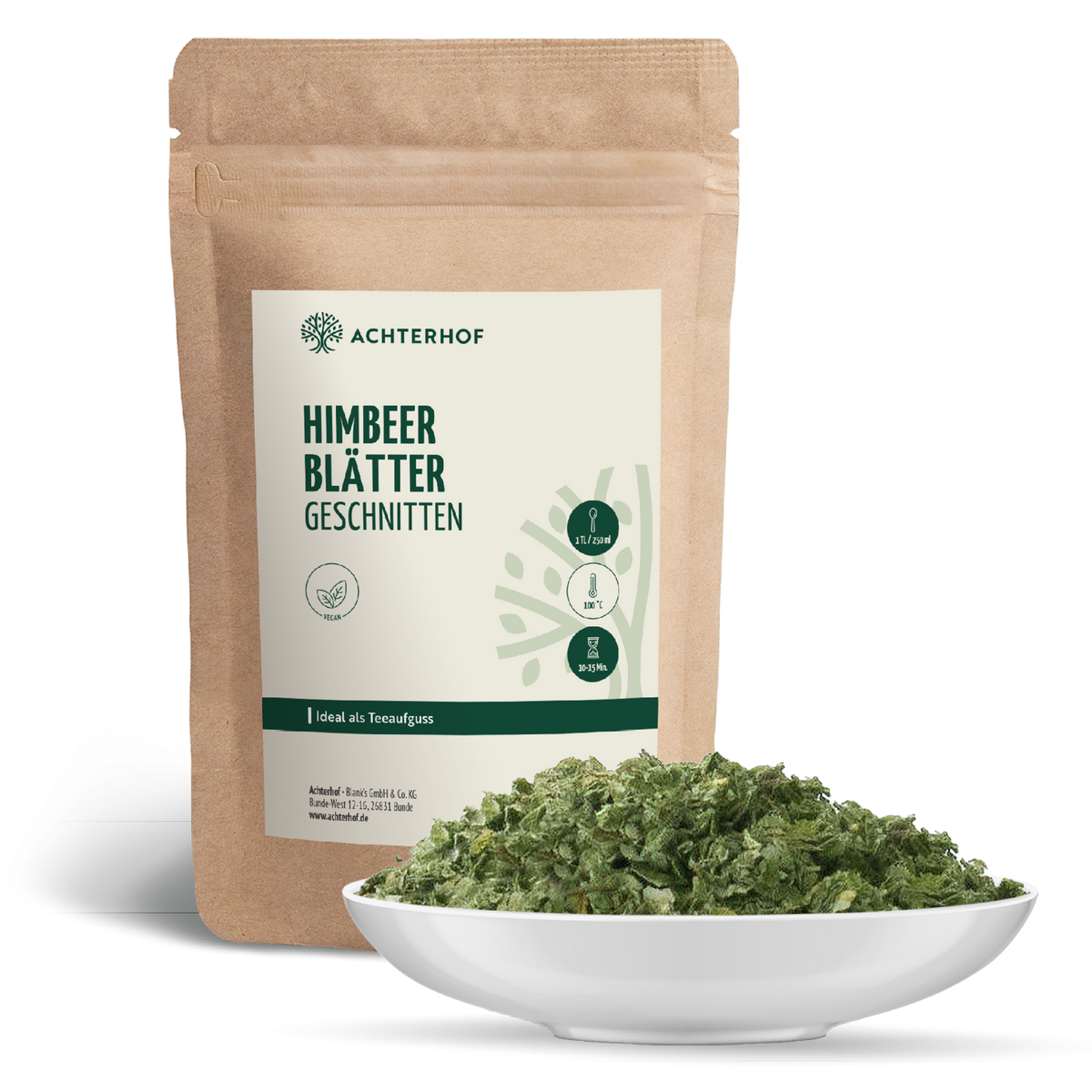 Himbeerblätter geschnitten (250g)