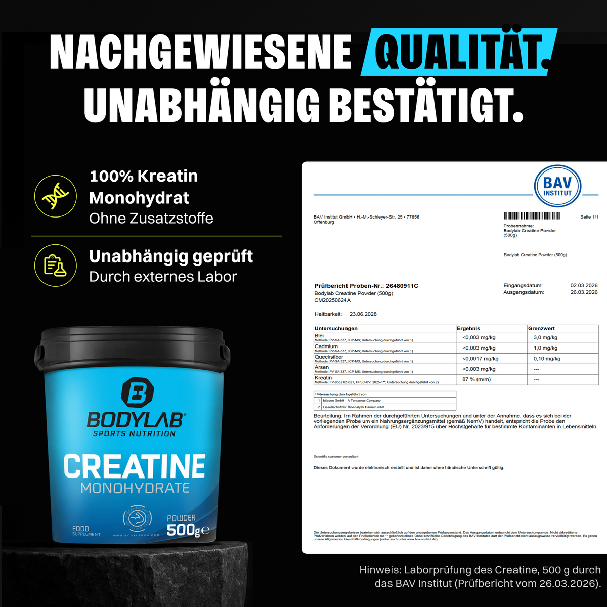 3 x Creatine Powder (500g)