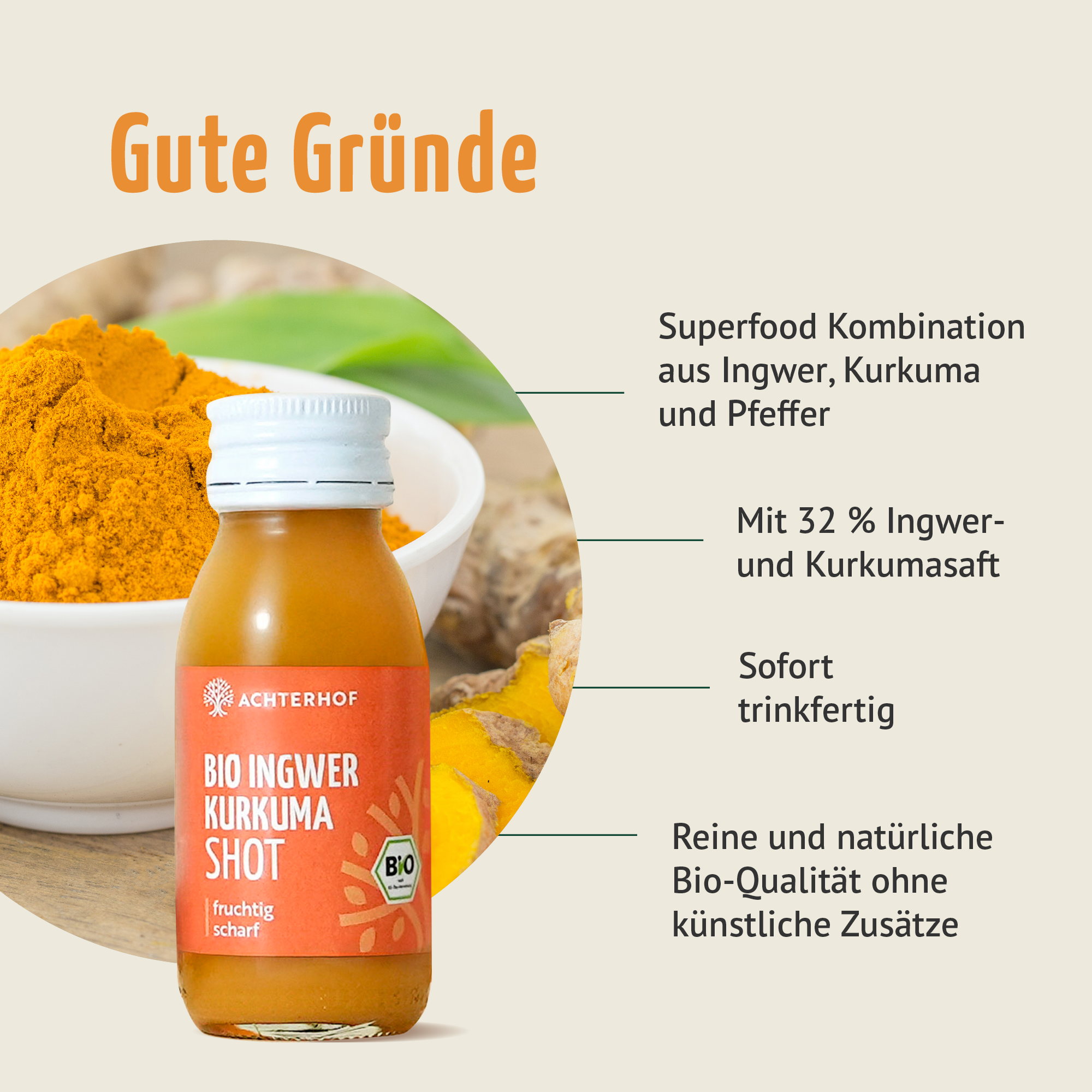Monatskur Ingwer Kurkuma Shot Bio