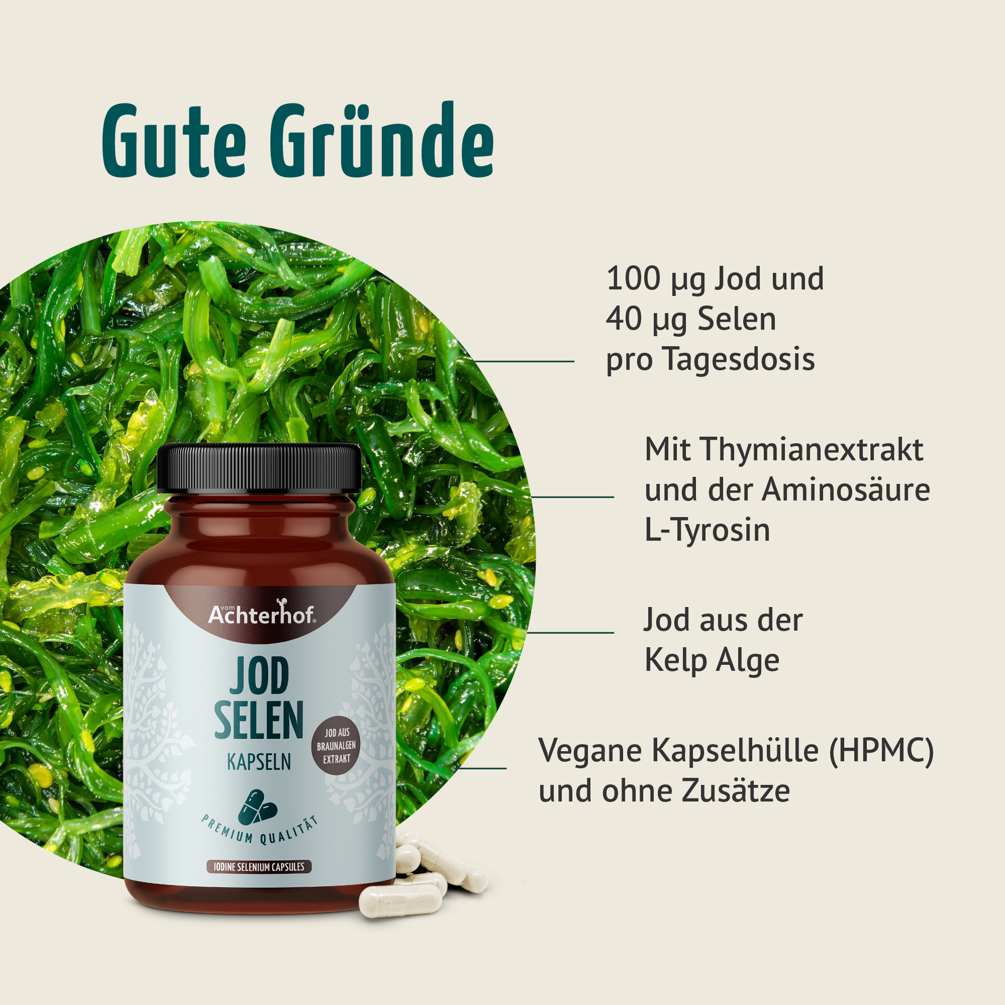 Jod Selen Kapseln (180 Kapseln)