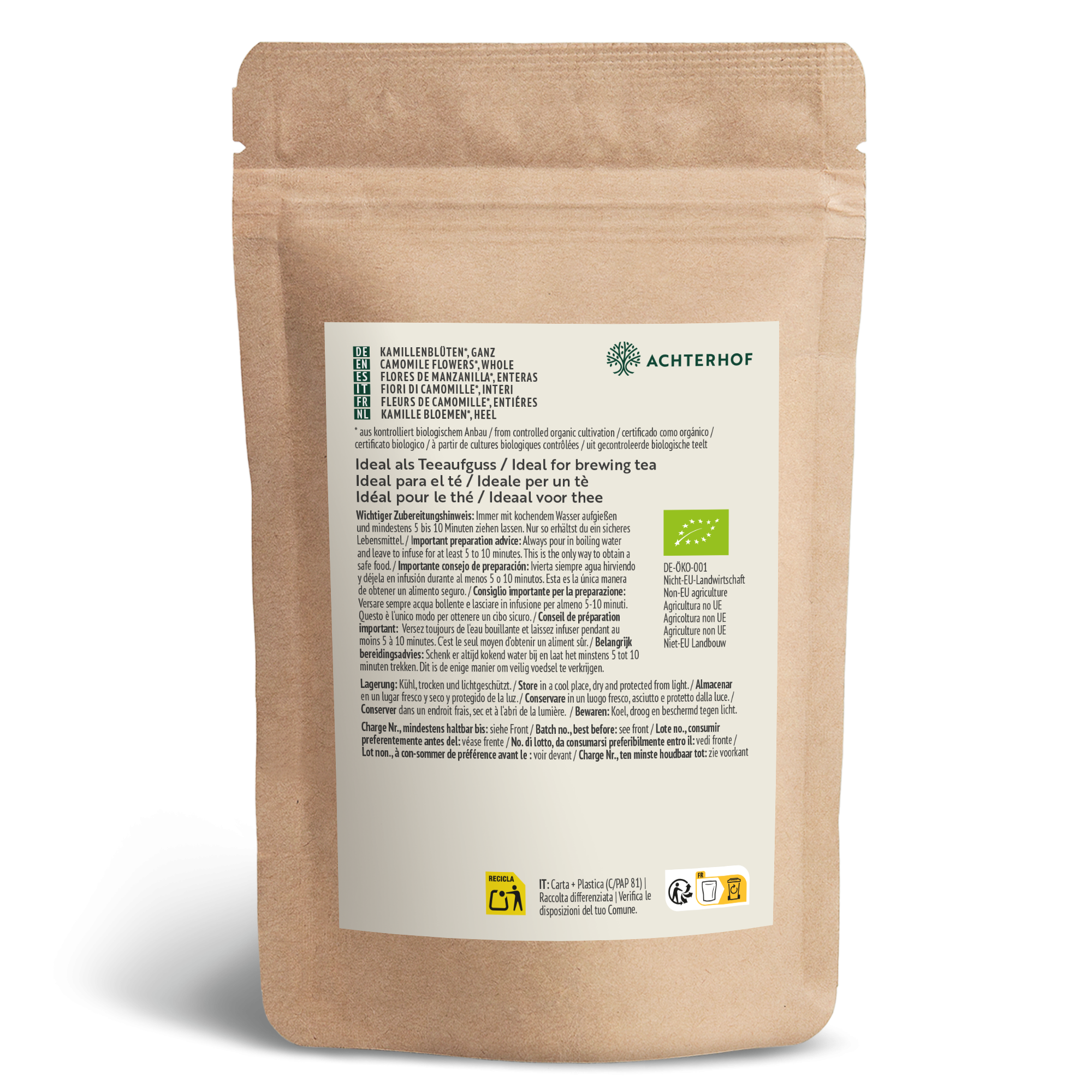 Kamillenblüten ganz Bio (500g)