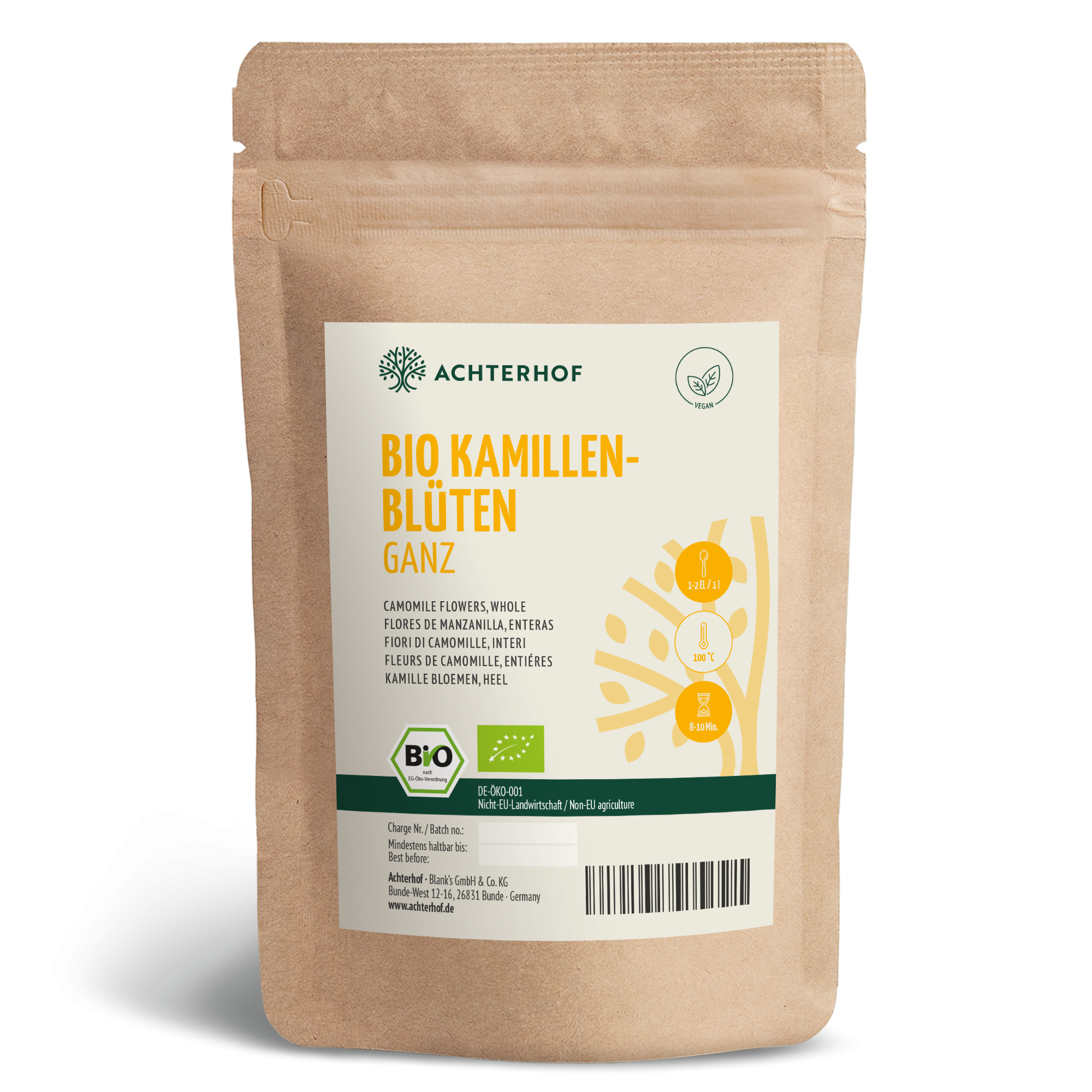 Kamillenblüten ganz Bio (250g)