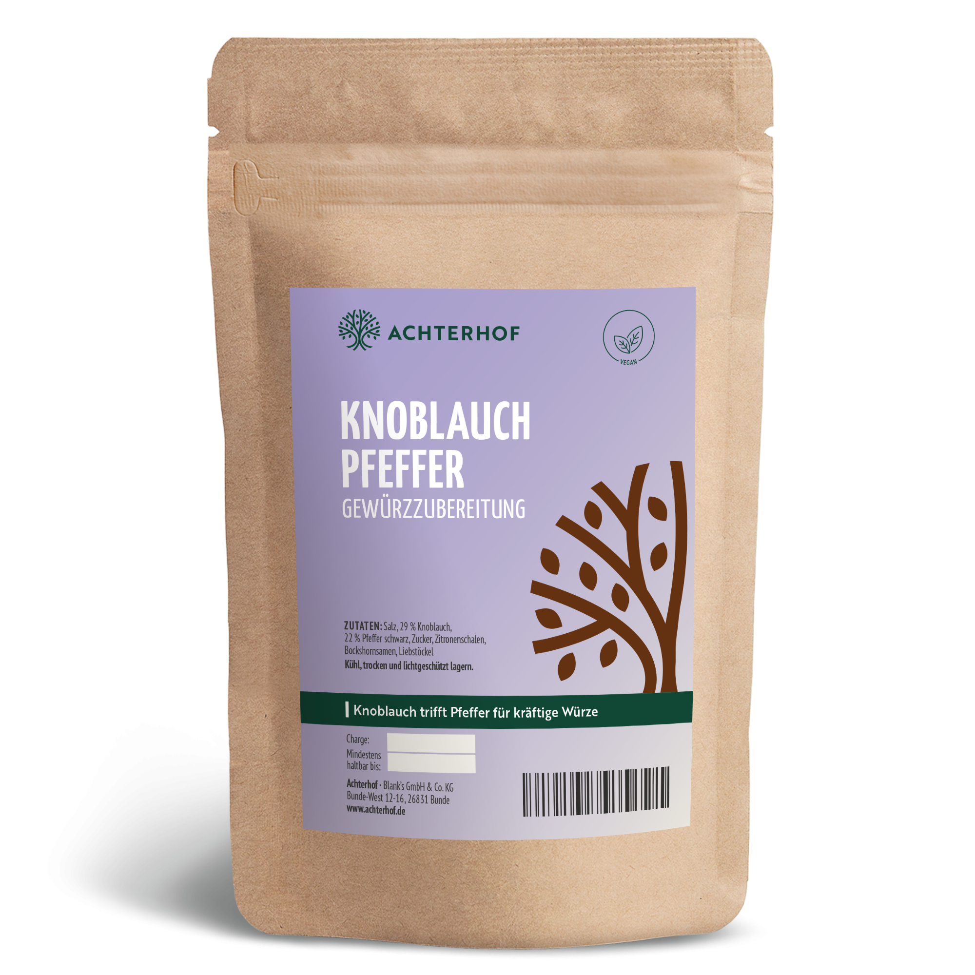 Knoblauchpfeffer Gewürzzubereitung (100g)