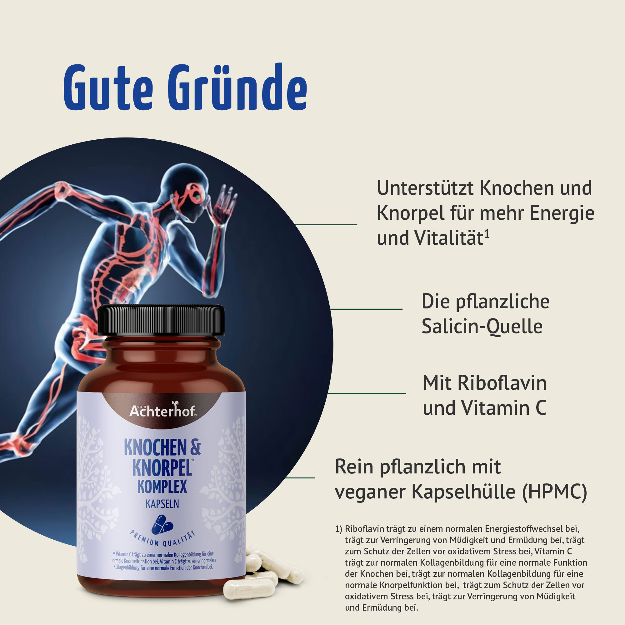 Knochen & Knorpel Komplex (120 Kapseln)