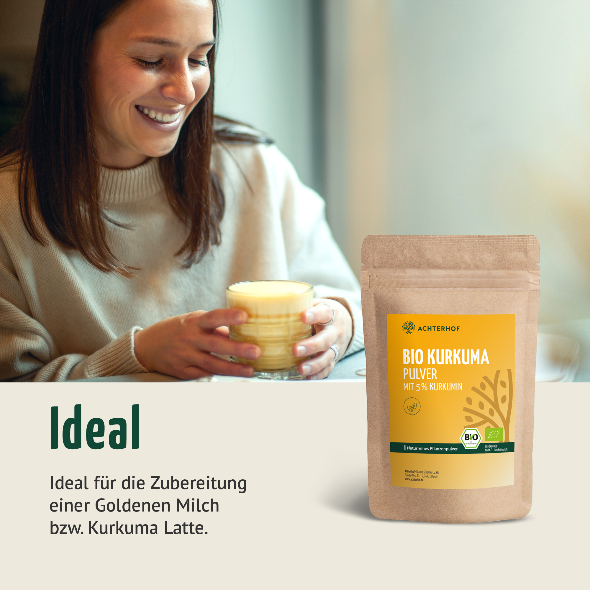 Bio Kurkuma Pulver 5% Curcumin (500g)