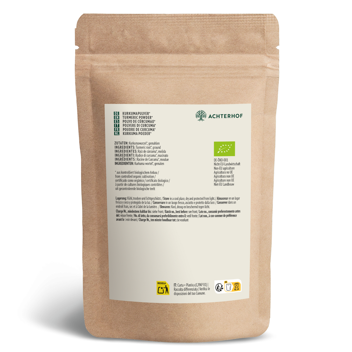 Bio Kurkuma Pulver (1000g)