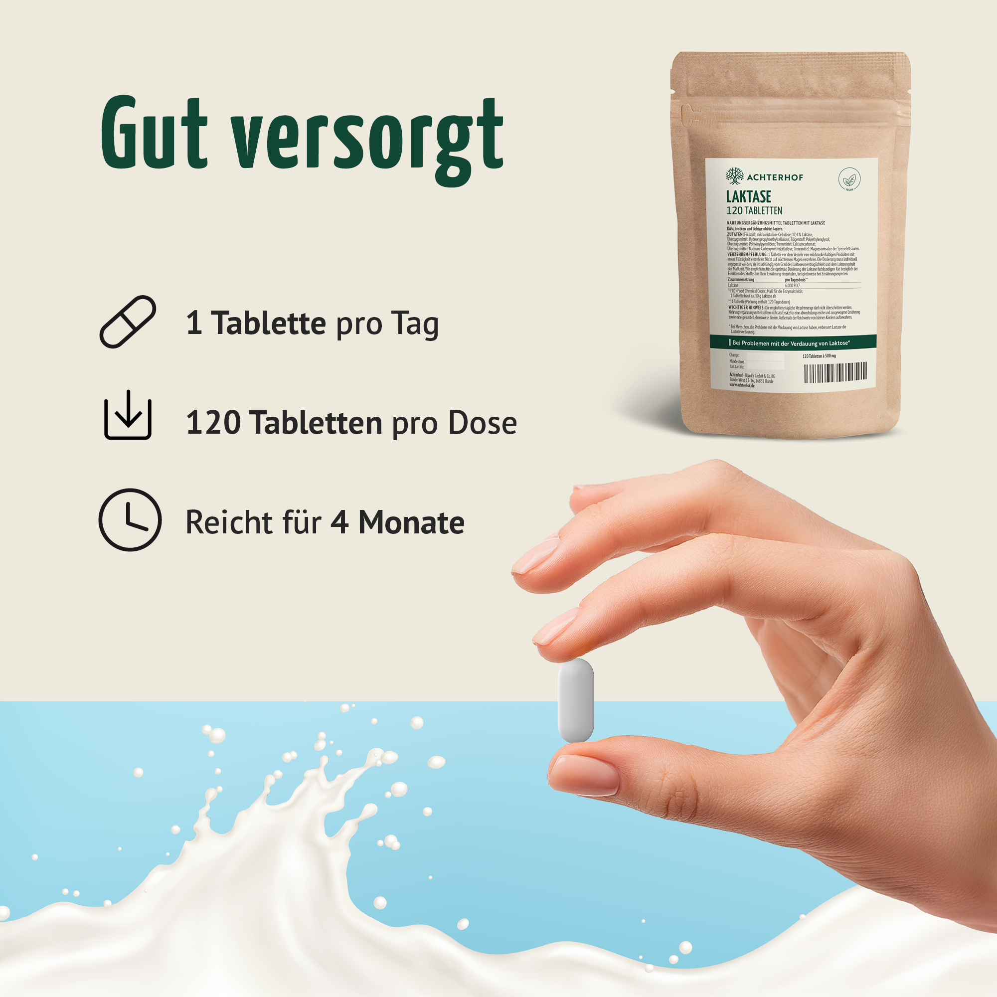 Laktase Tabletten (120 Tabletten)