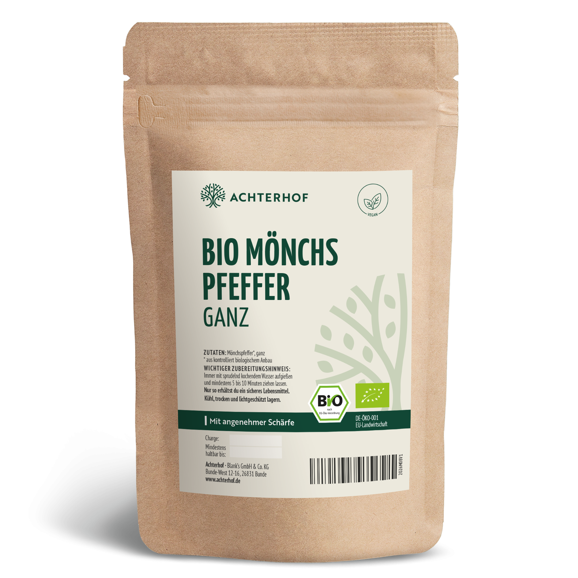 Mönchspfeffer ganz Bio (250g)