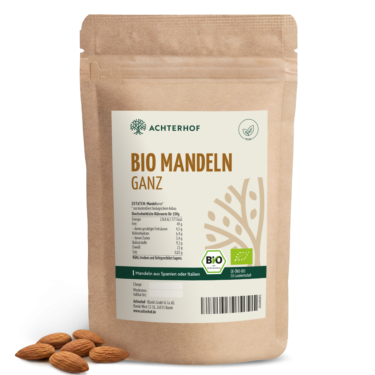 Bio Mandeln (1000g)