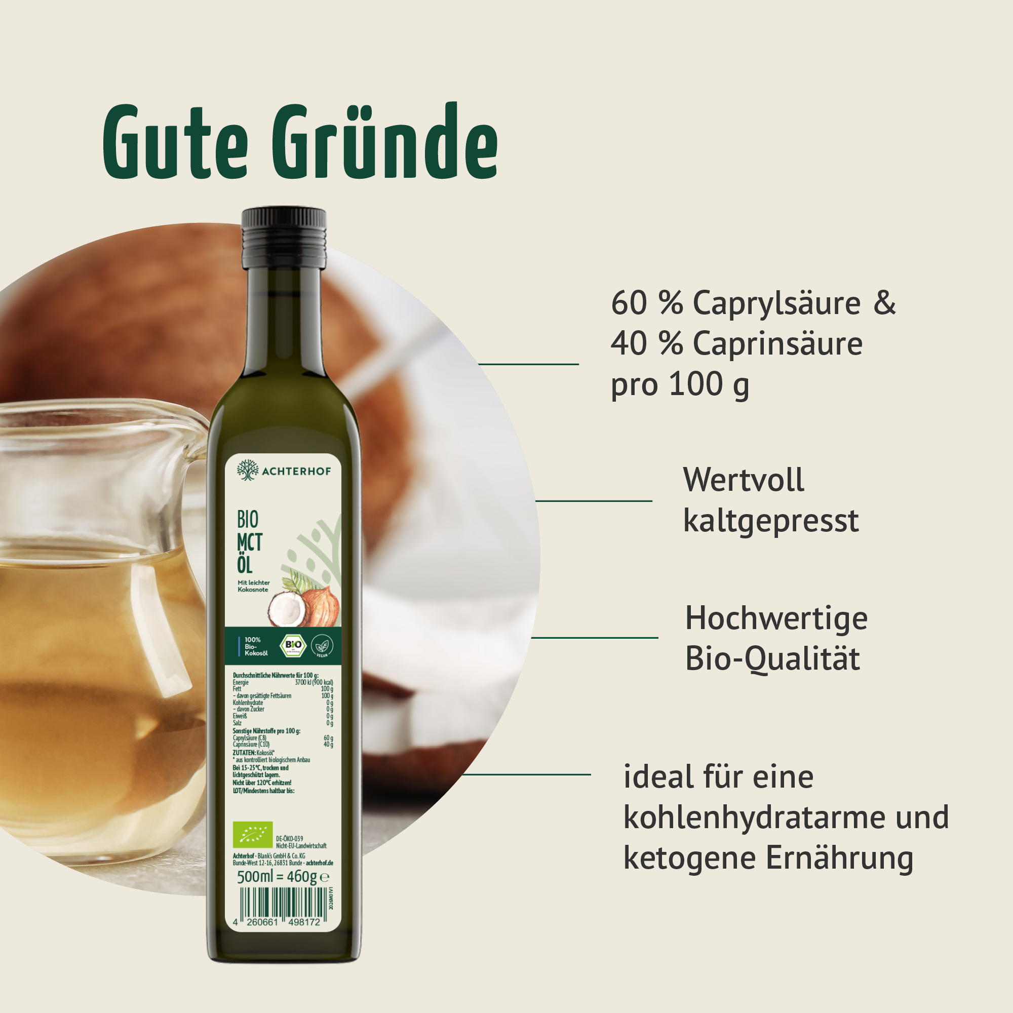 Bio MCT Öl (500ml)
