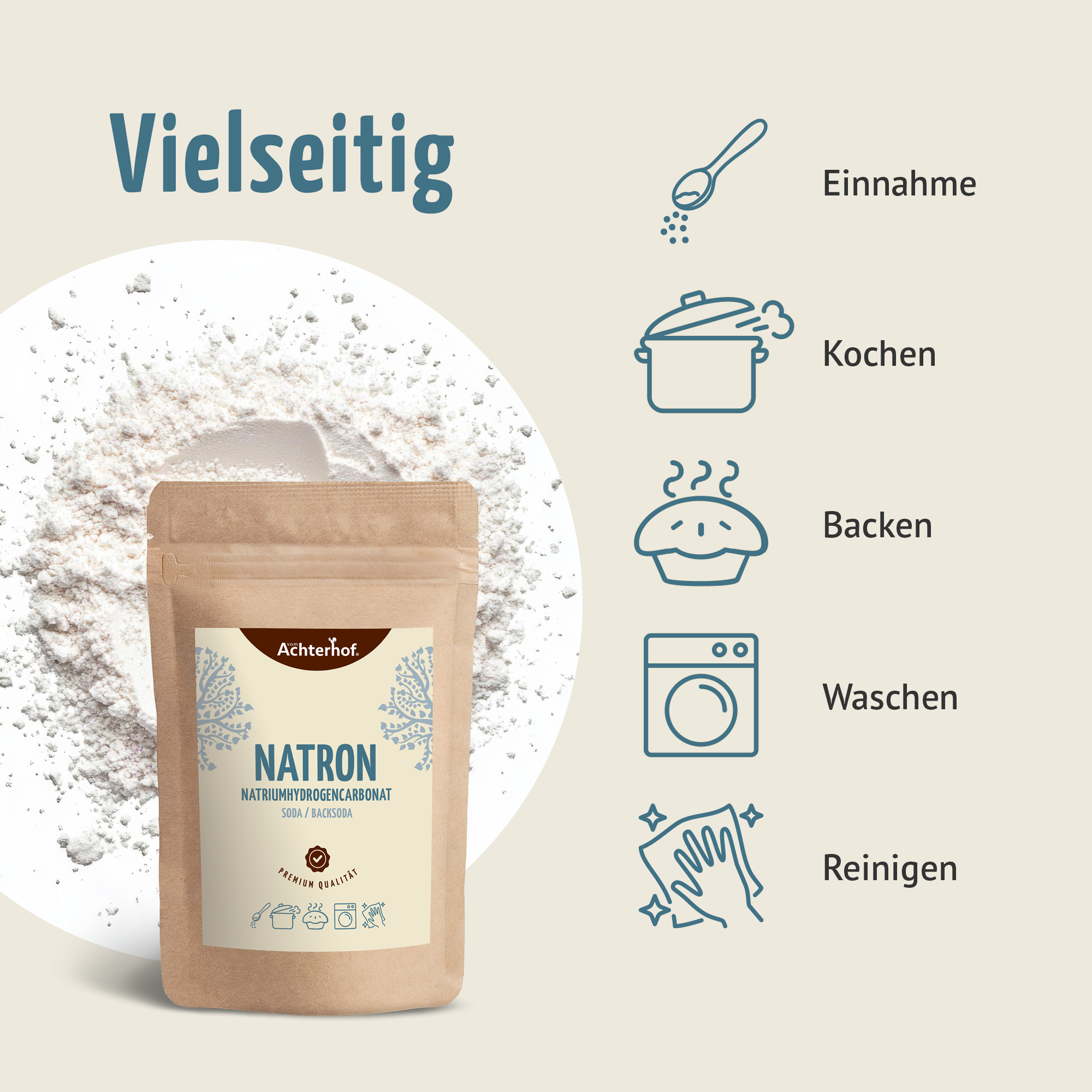 Natron Natriumhydrogencarbonat (1000g)