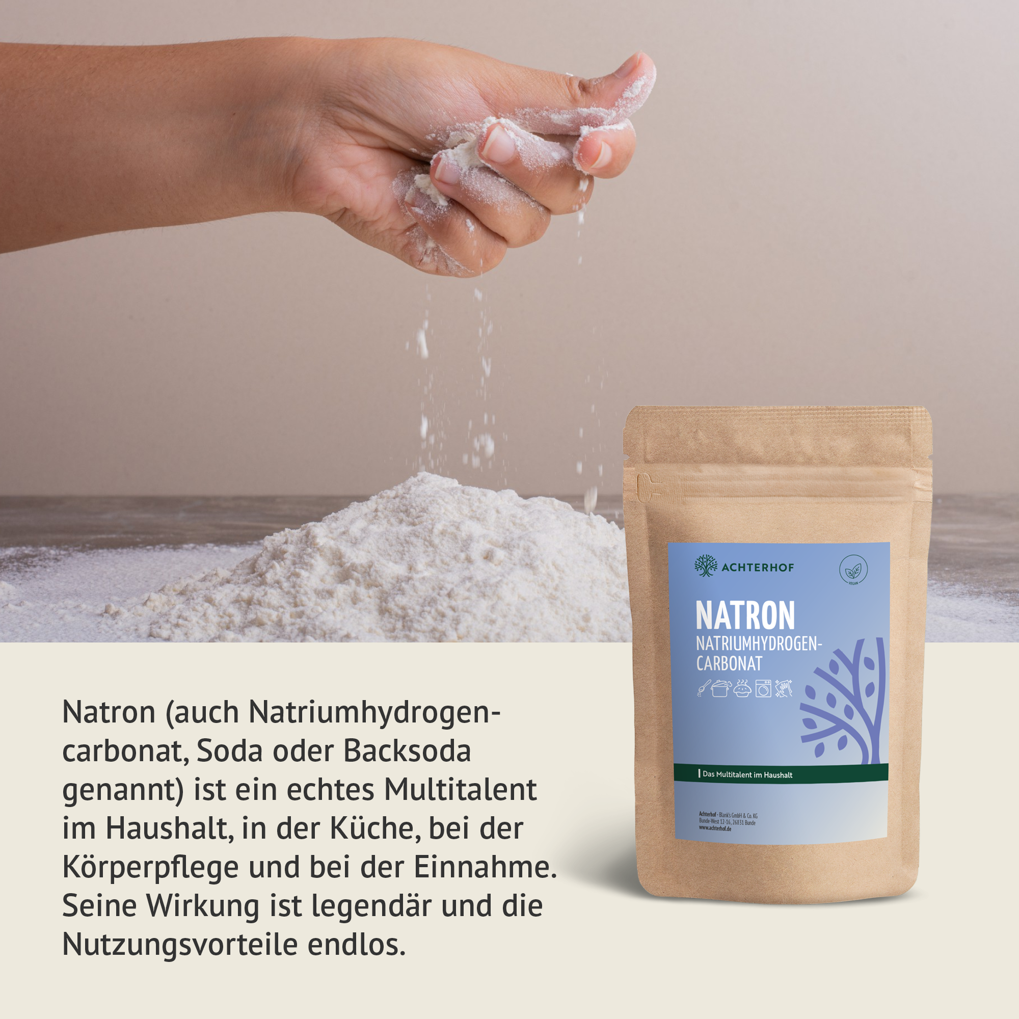 Natron Natriumhydrogencarbonat (1000g)