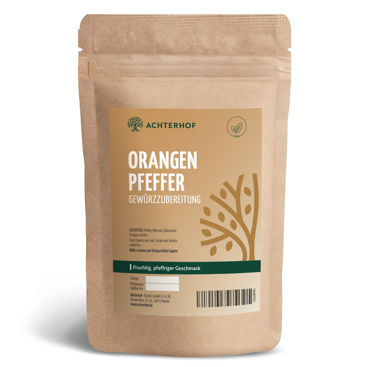 Orangenpfeffer Gewürzzubereitung (100g)