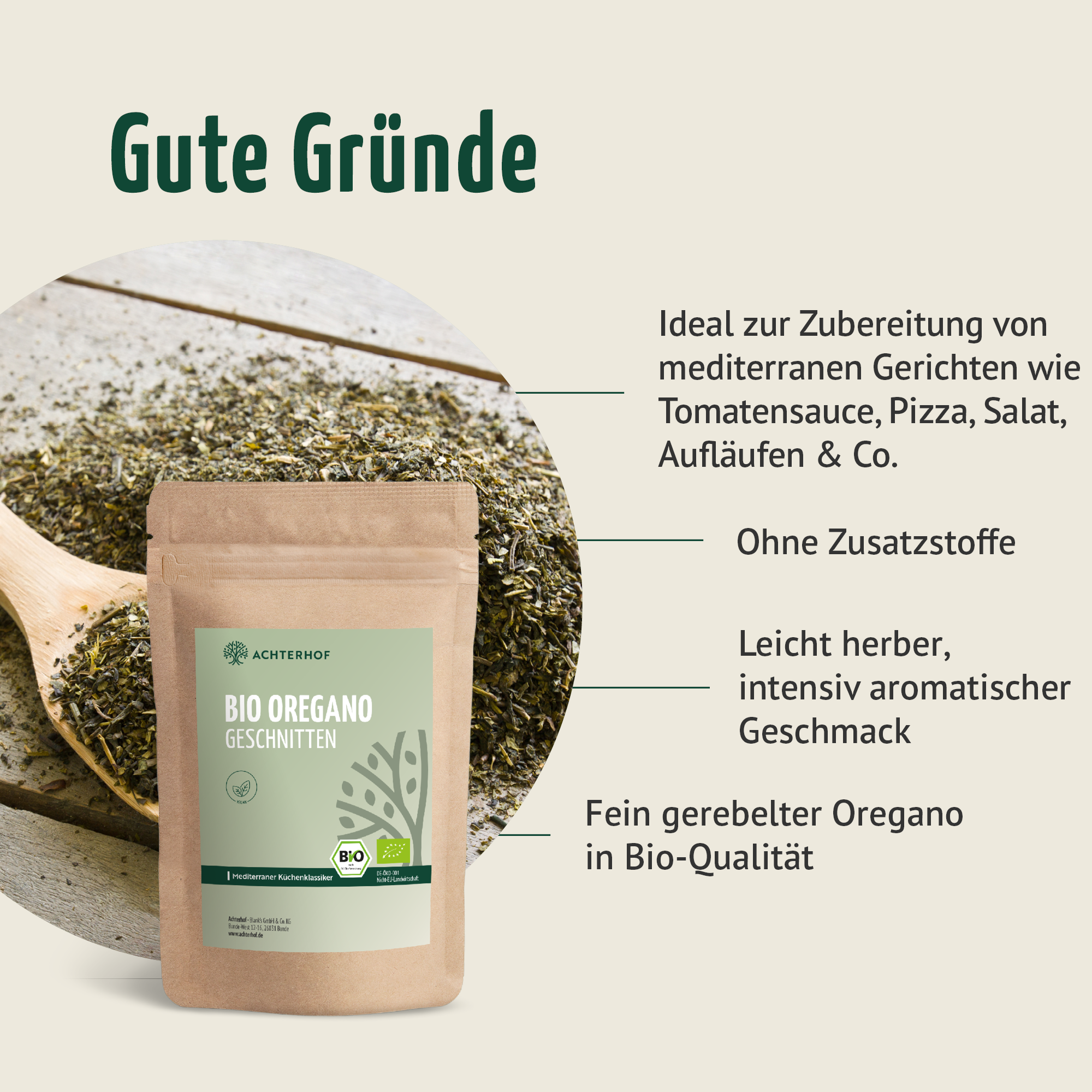 Oregano geschnitten Bio (500g)