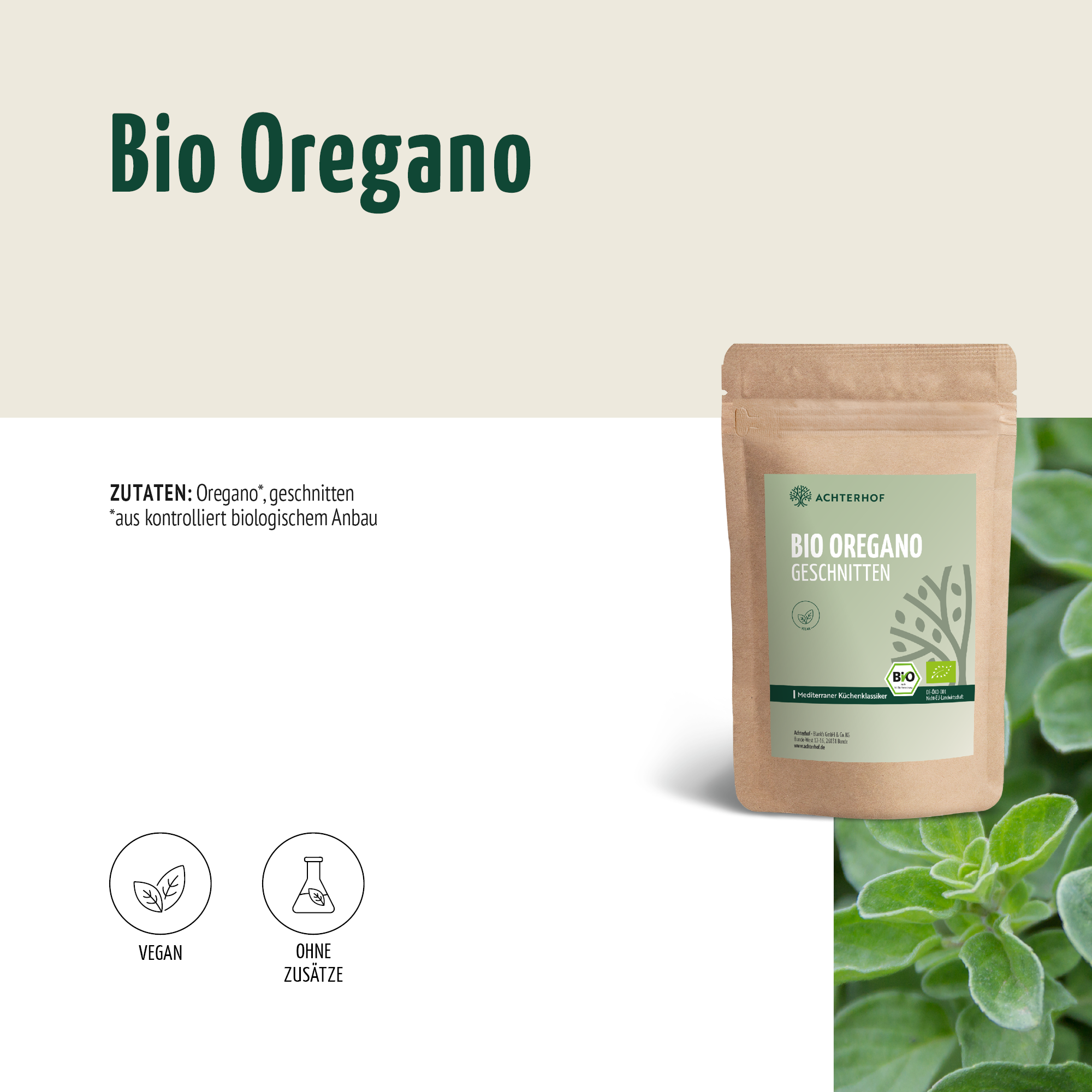 Oregano geschnitten Bio (500g)