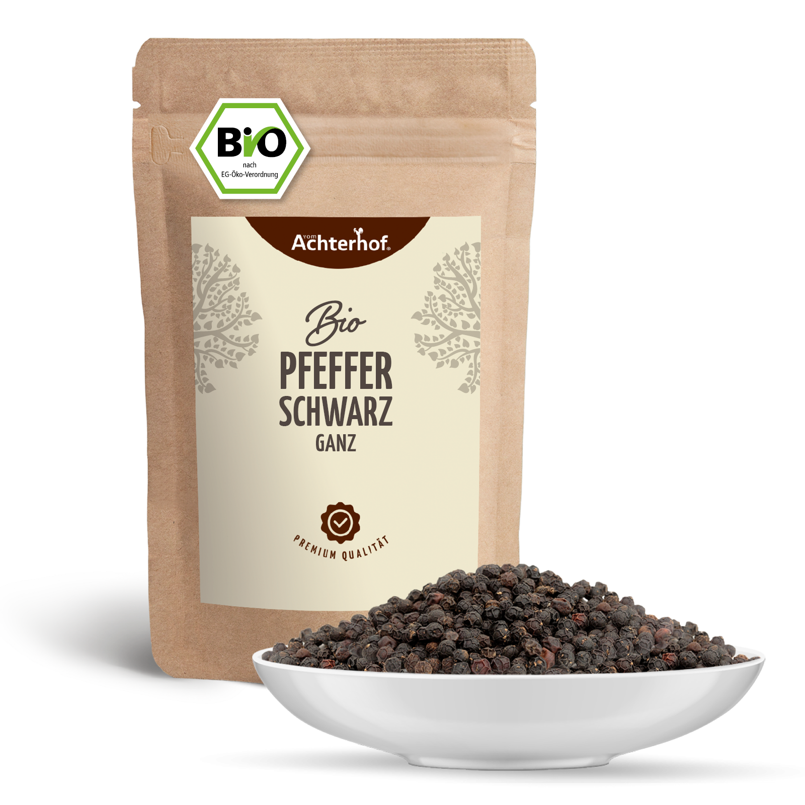 Pfeffer schwarz ganz Bio (100g)