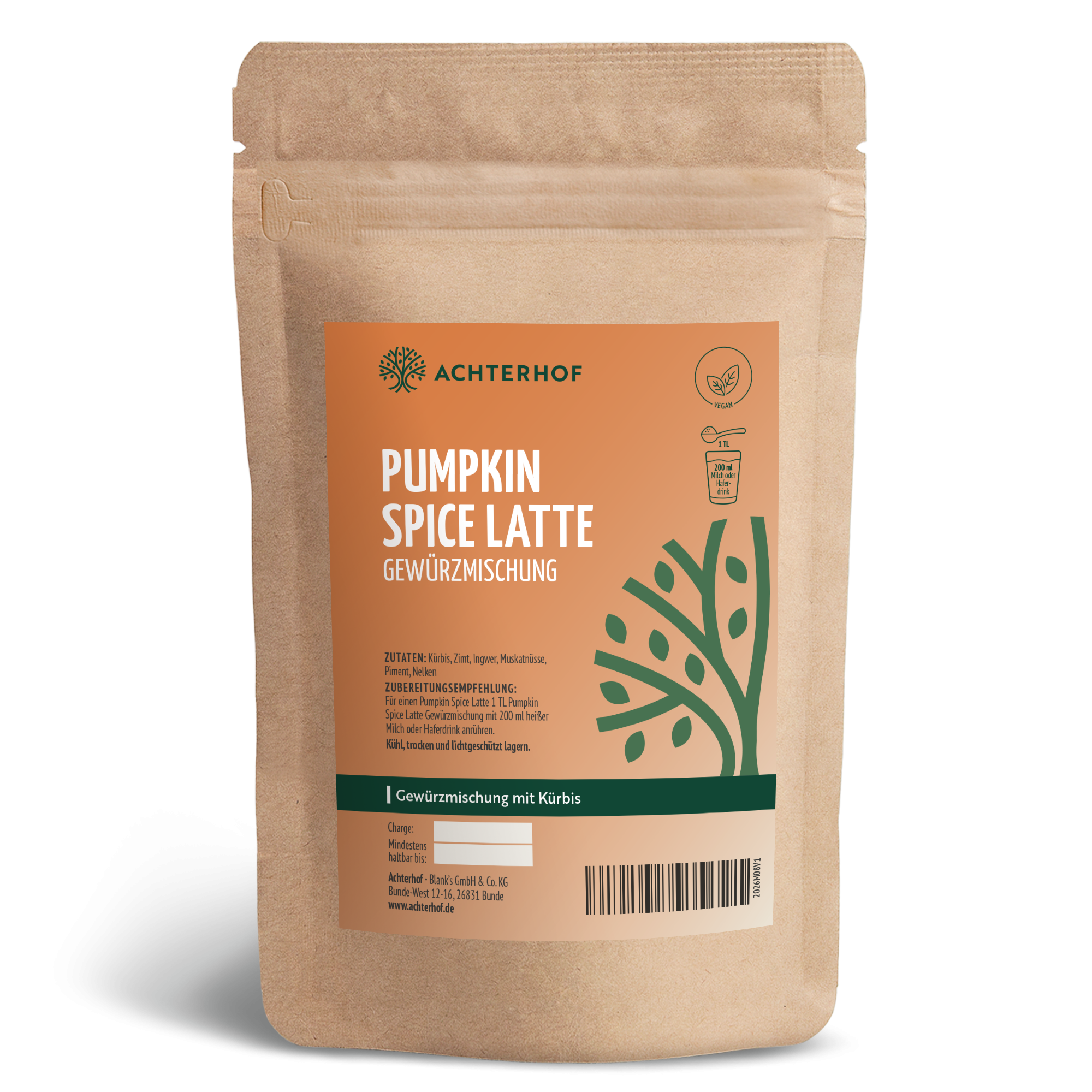 Pumpkin Spice Latte Gewürzmischung (100g)