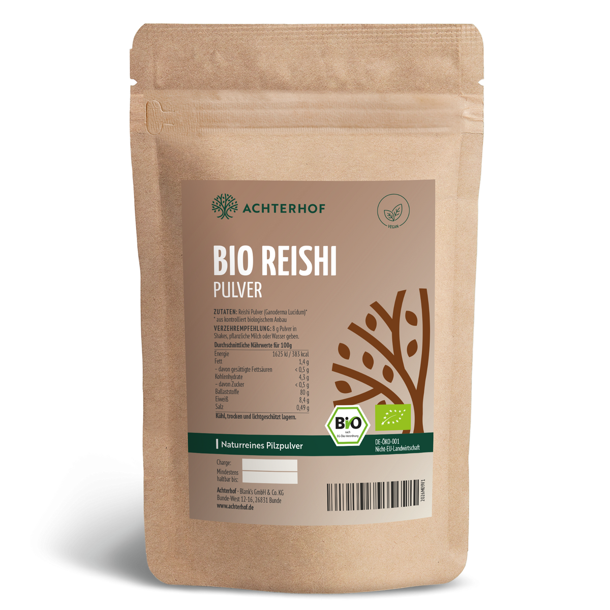 Bio Reishi Pilzpulver (100g)